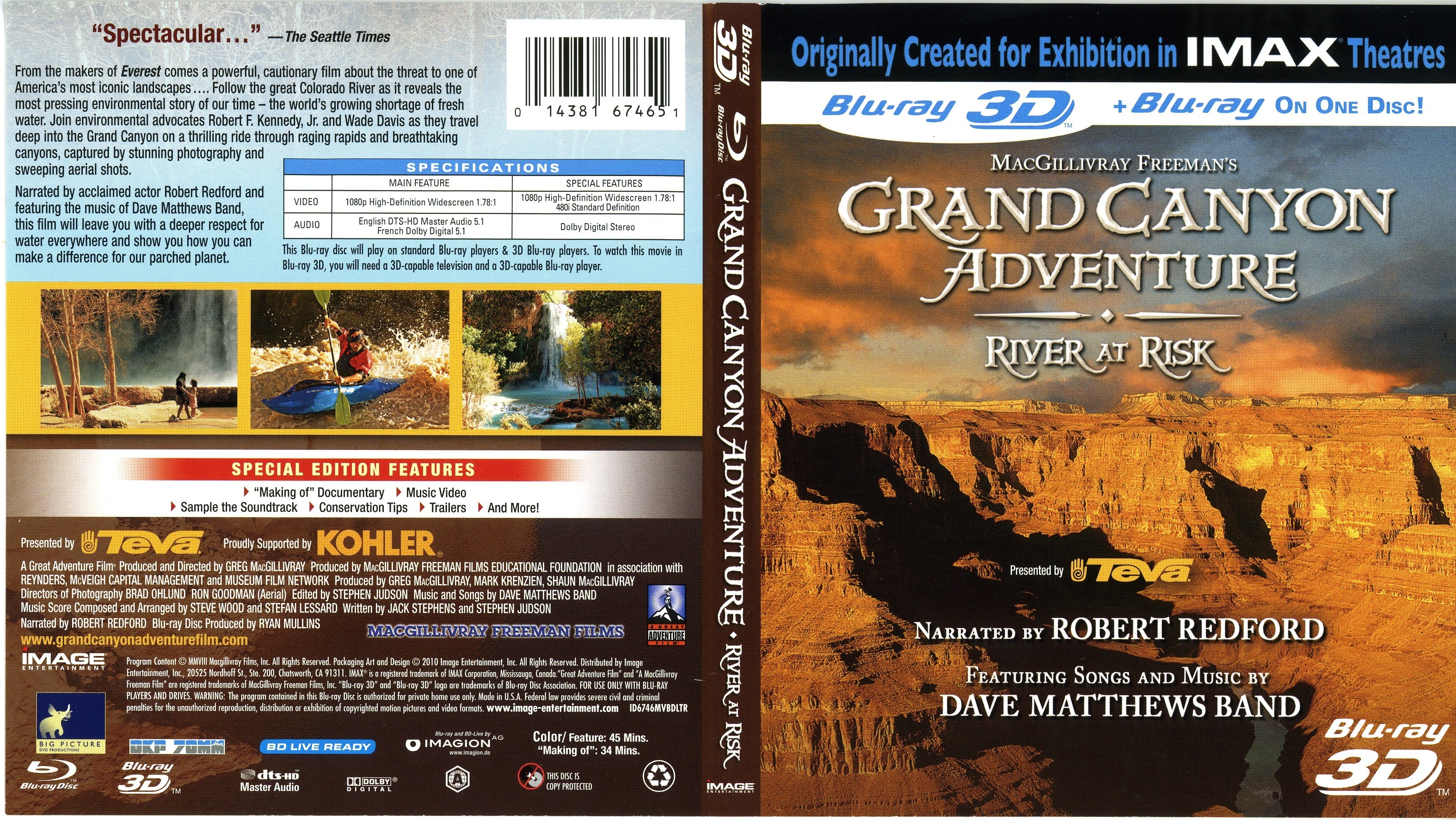 Jaquette DVD Grand Canyon Adventure Zone 1 (BLU-RAY)
