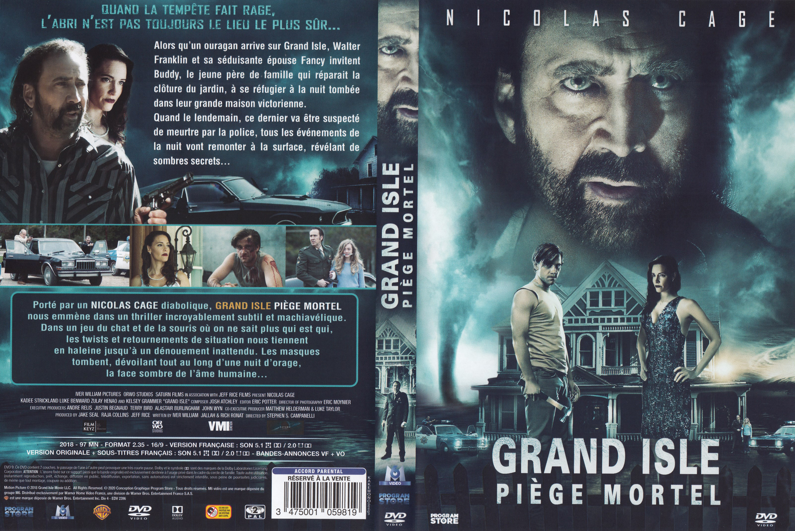 Jaquette DVD Grand Isle, pige mortel