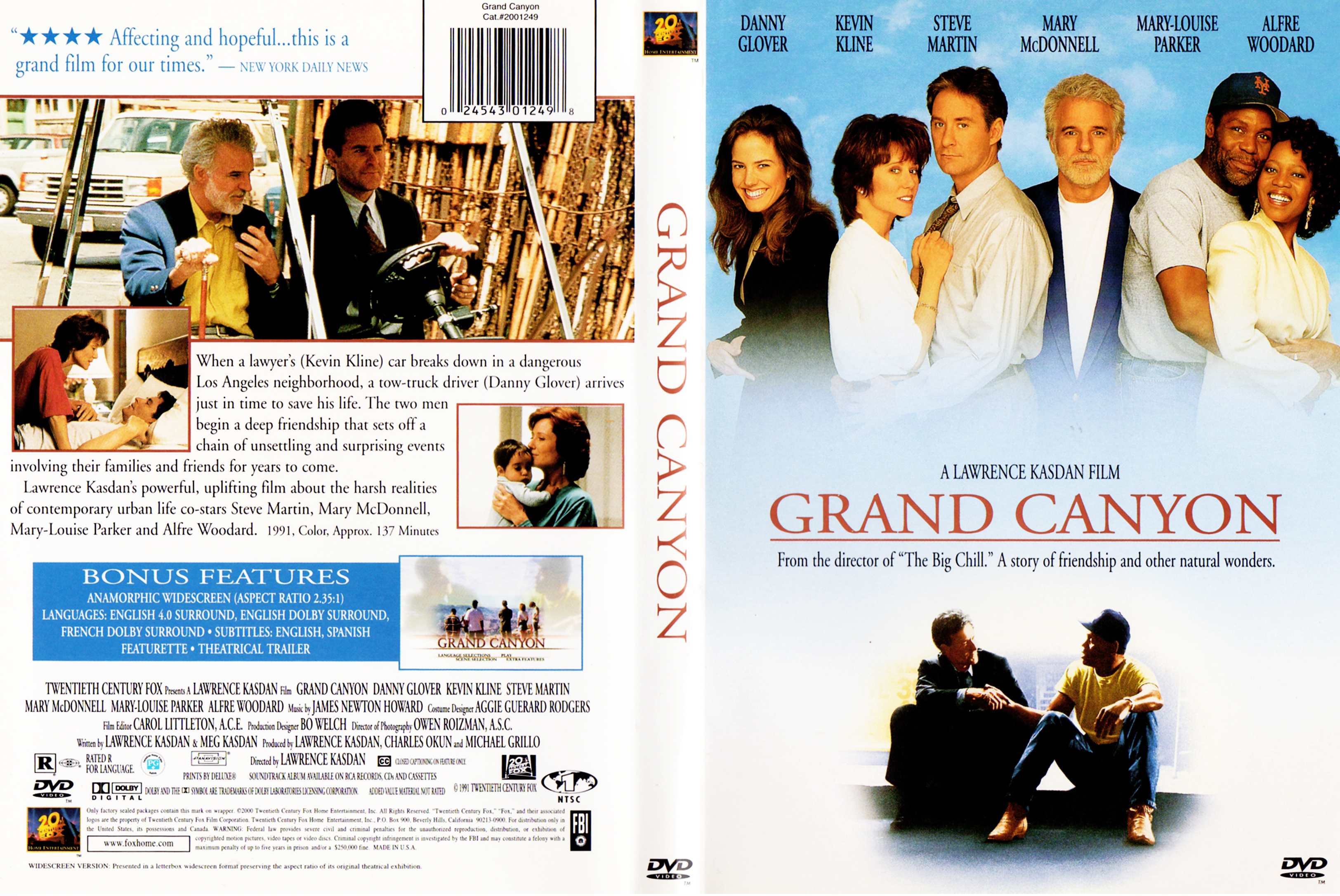 Jaquette DVD Grand canyon Zone 1