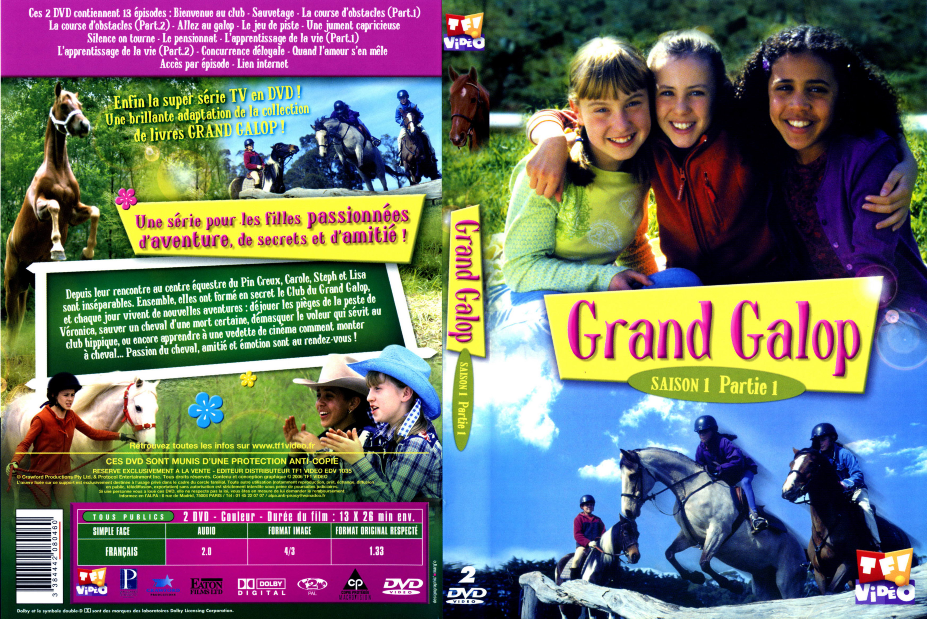 Jaquette DVD Grand galop Saison 1 Partie 1