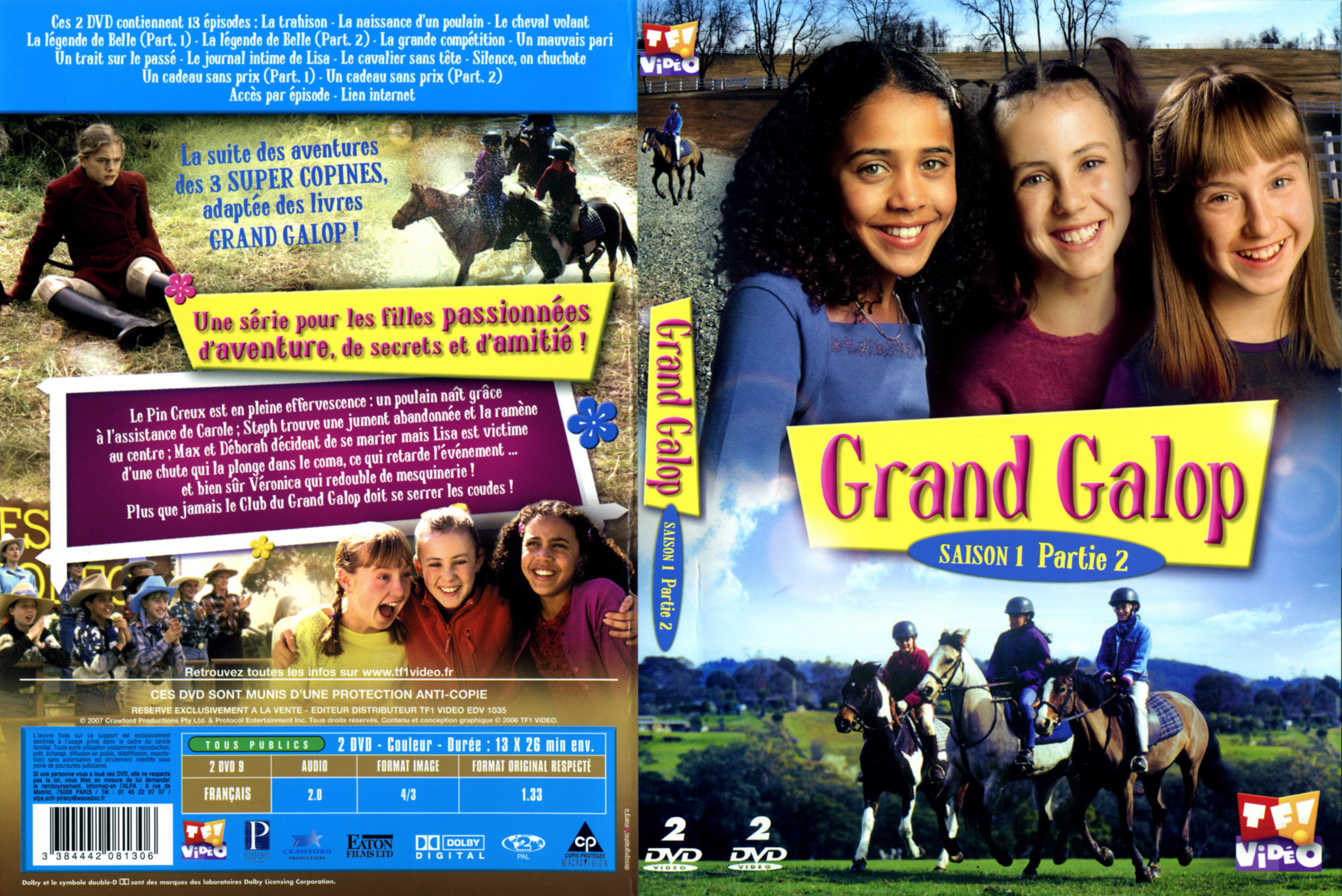 Jaquette DVD Grand galop Saison 1 Partie 2
