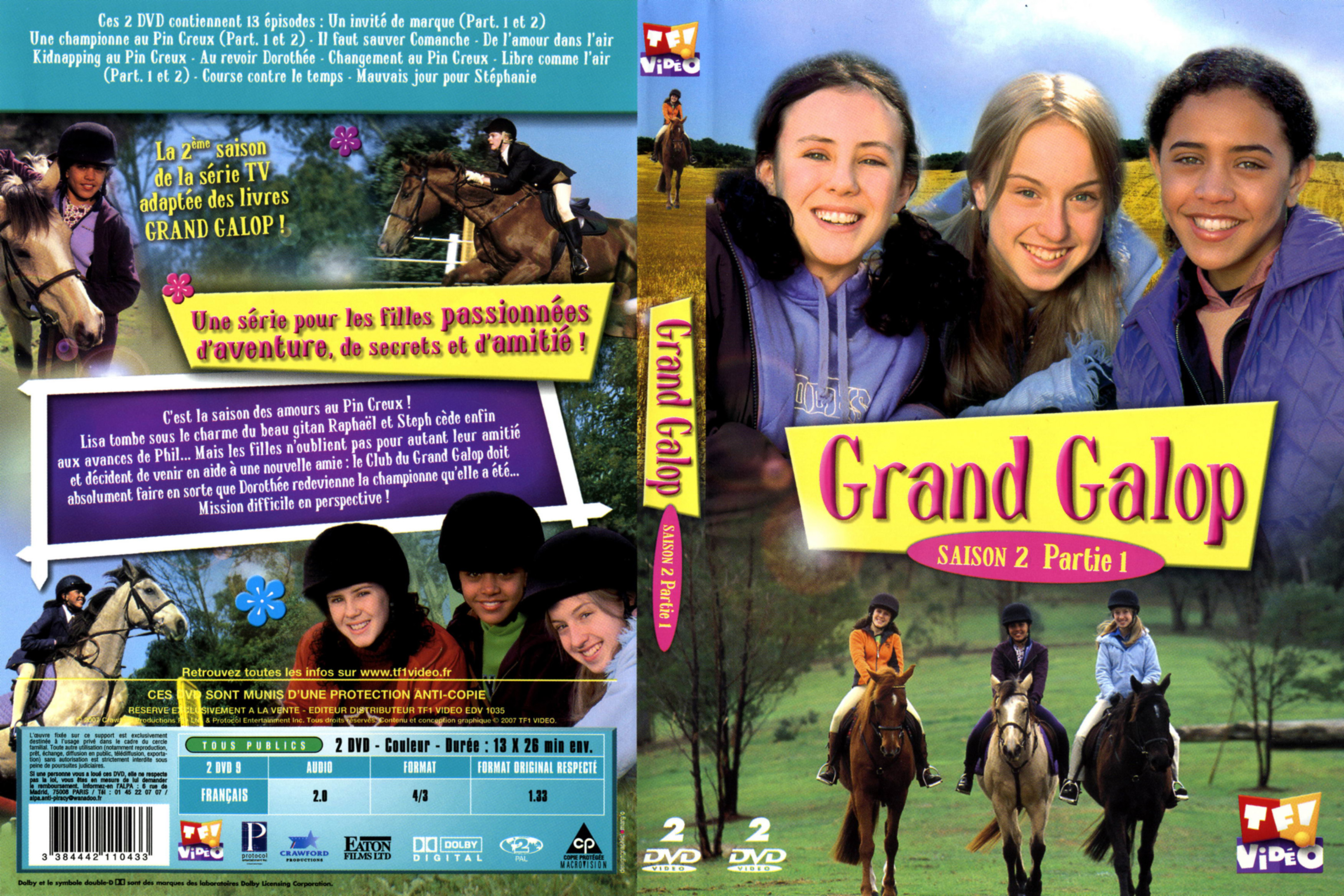 Jaquette DVD Grand galop Saison 2 Partie 1