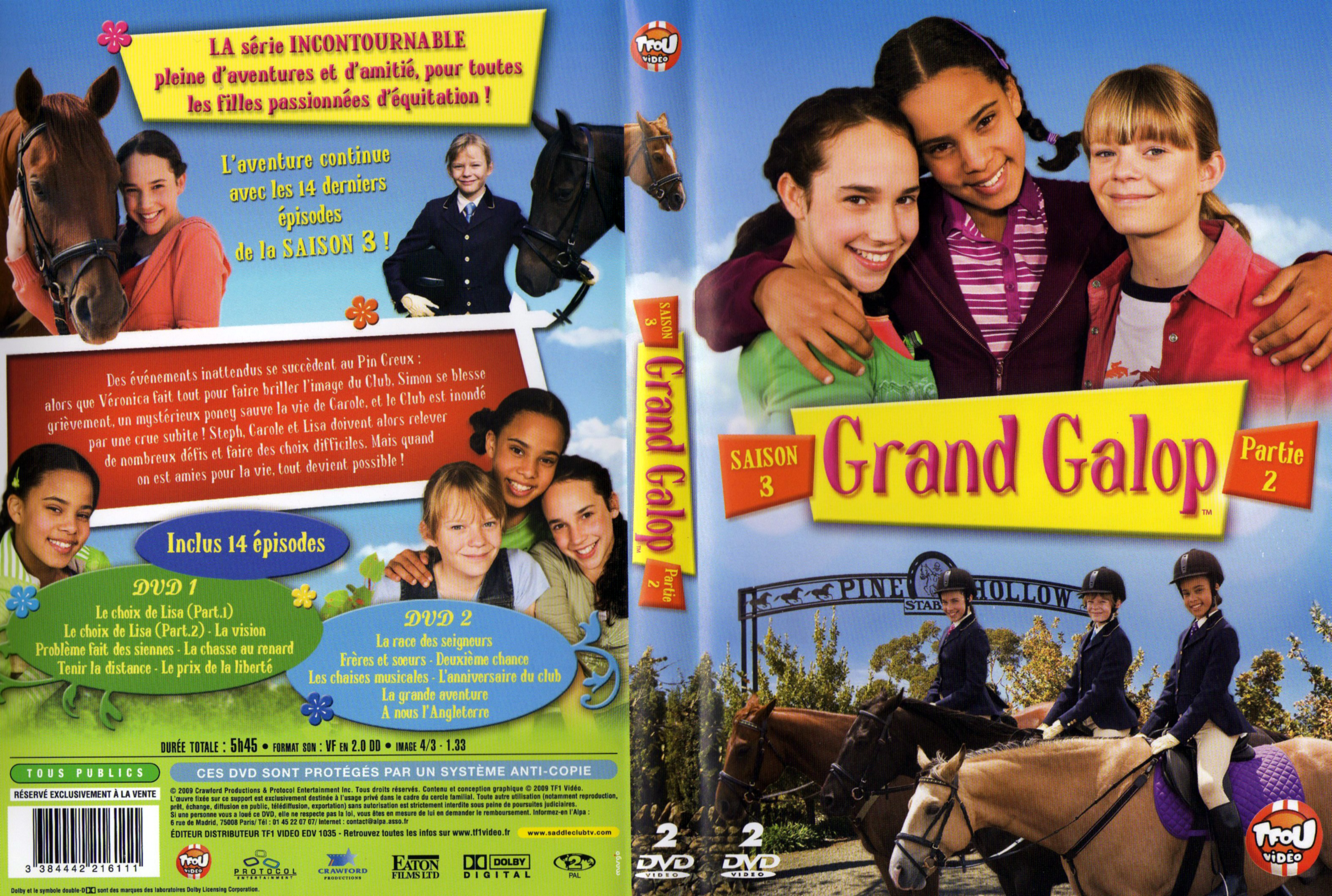 Jaquette DVD Grand galop Saison 3 Partie 2