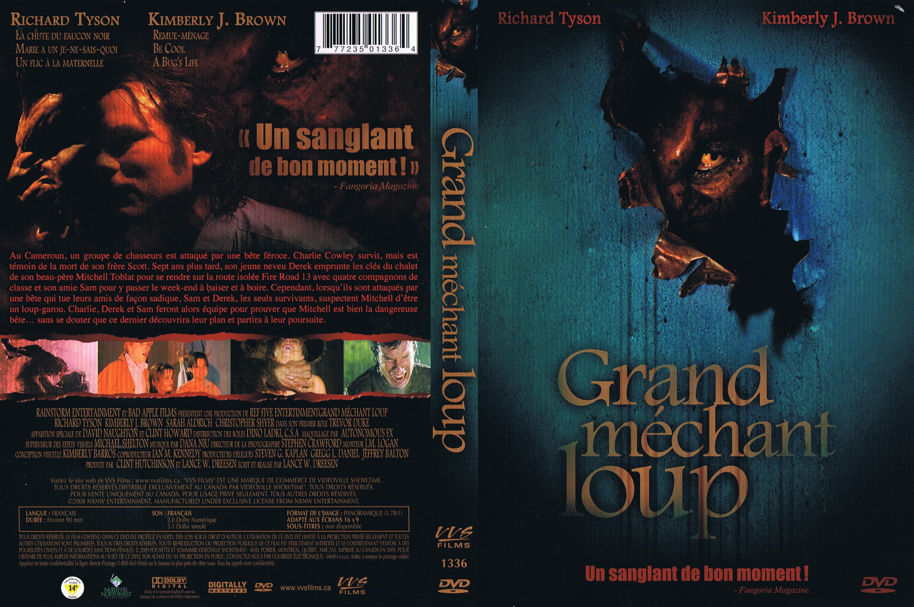 Jaquette DVD Grand mechant loup (Canadienne)