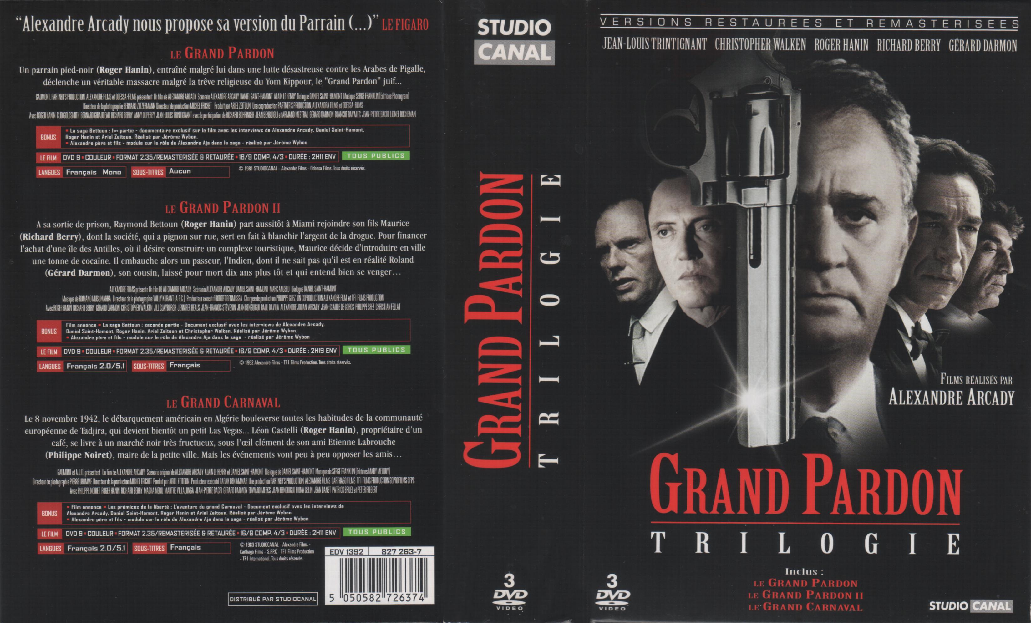 Jaquette DVD Grand pardon Trilogie