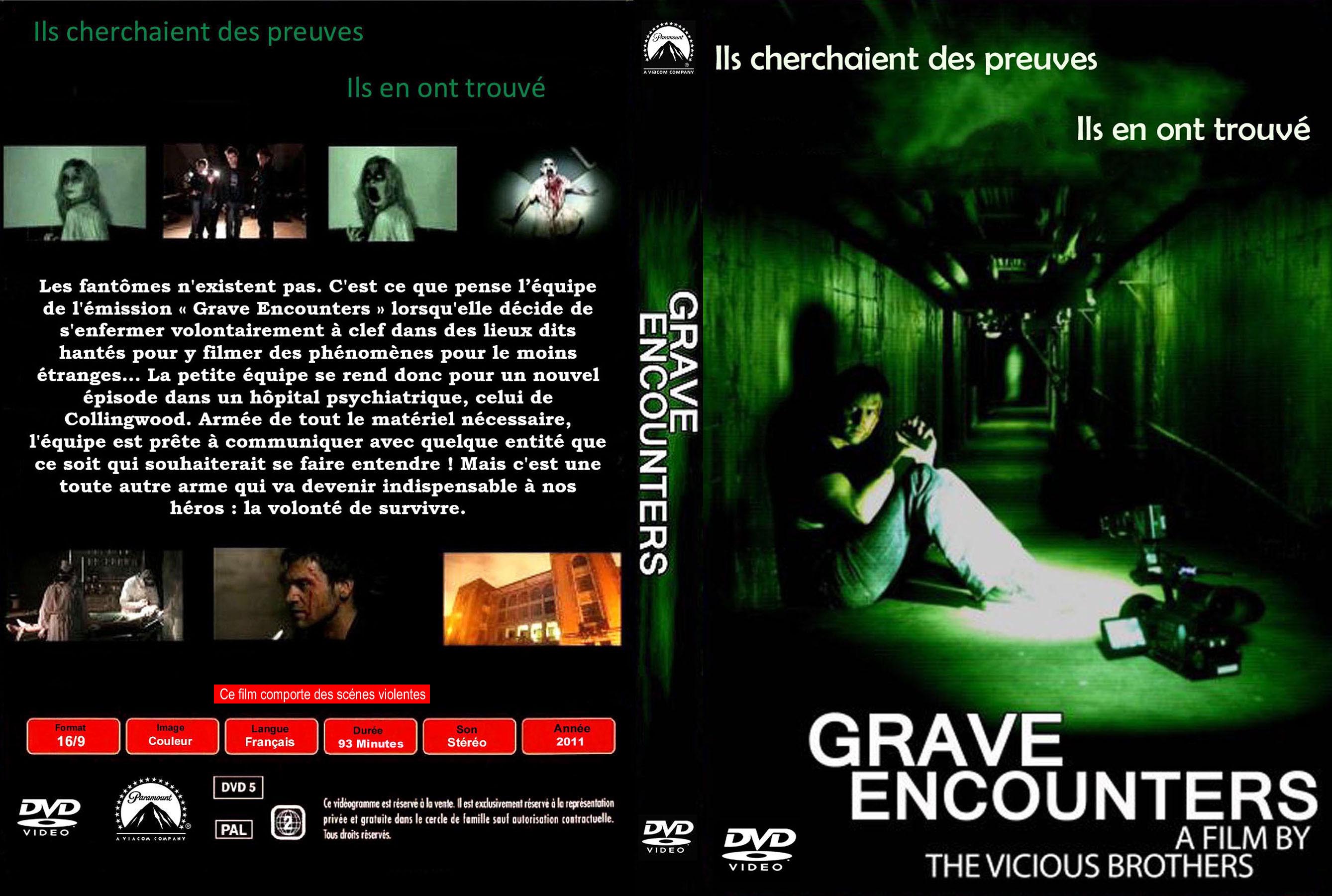Jaquette DVD Grave encounters custom v1
