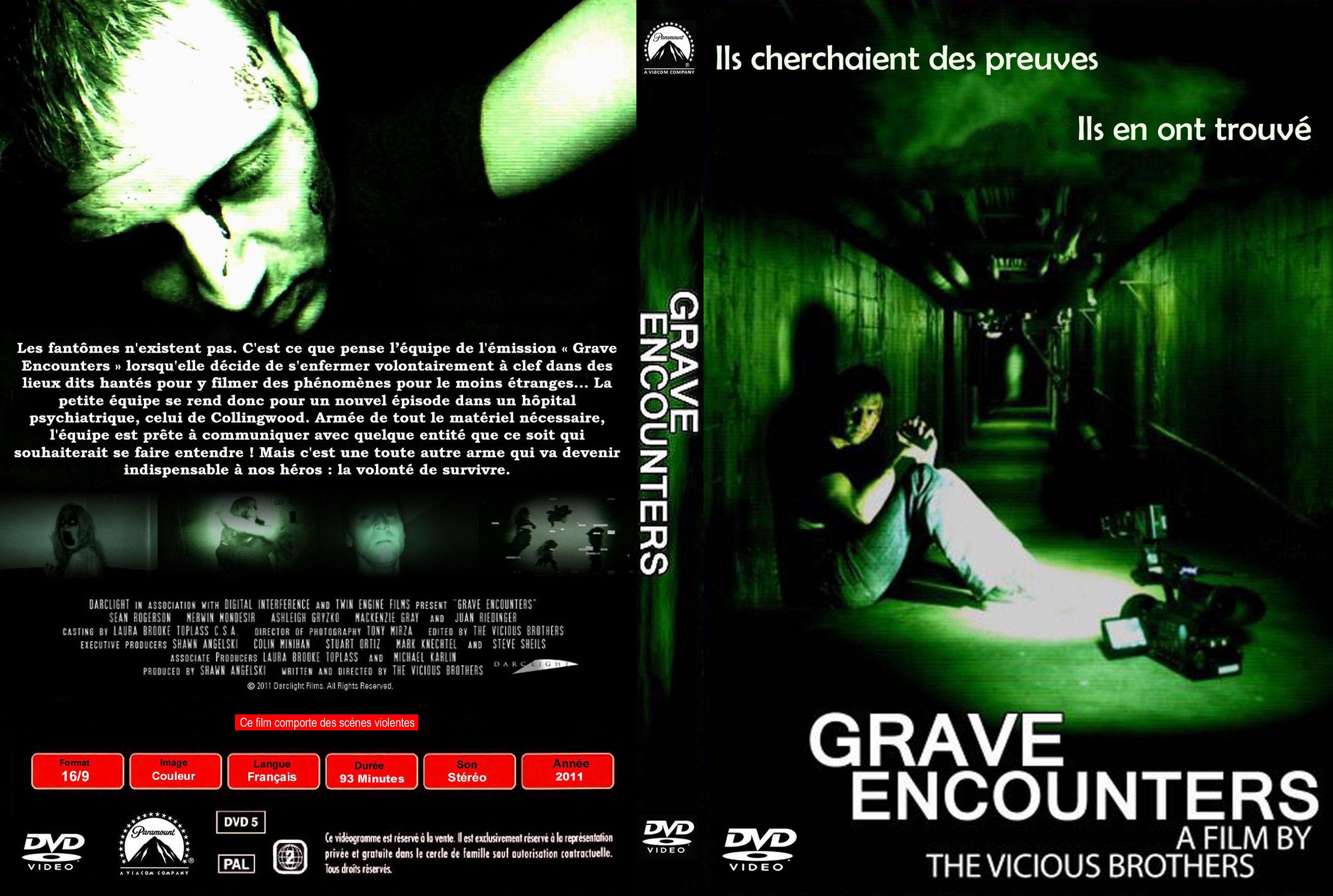 Jaquette DVD Grave encounters custom v2
