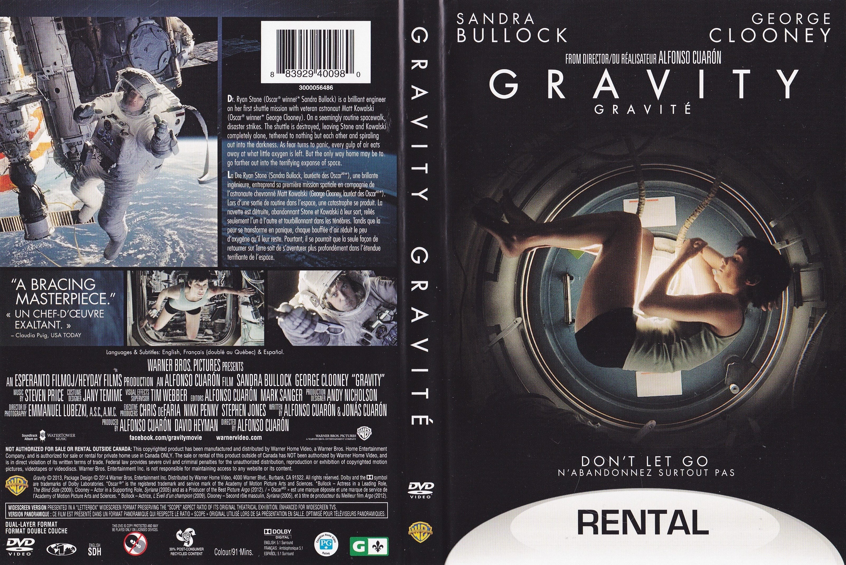 Jaquette DVD Gravit - Gravity (Canadienne)