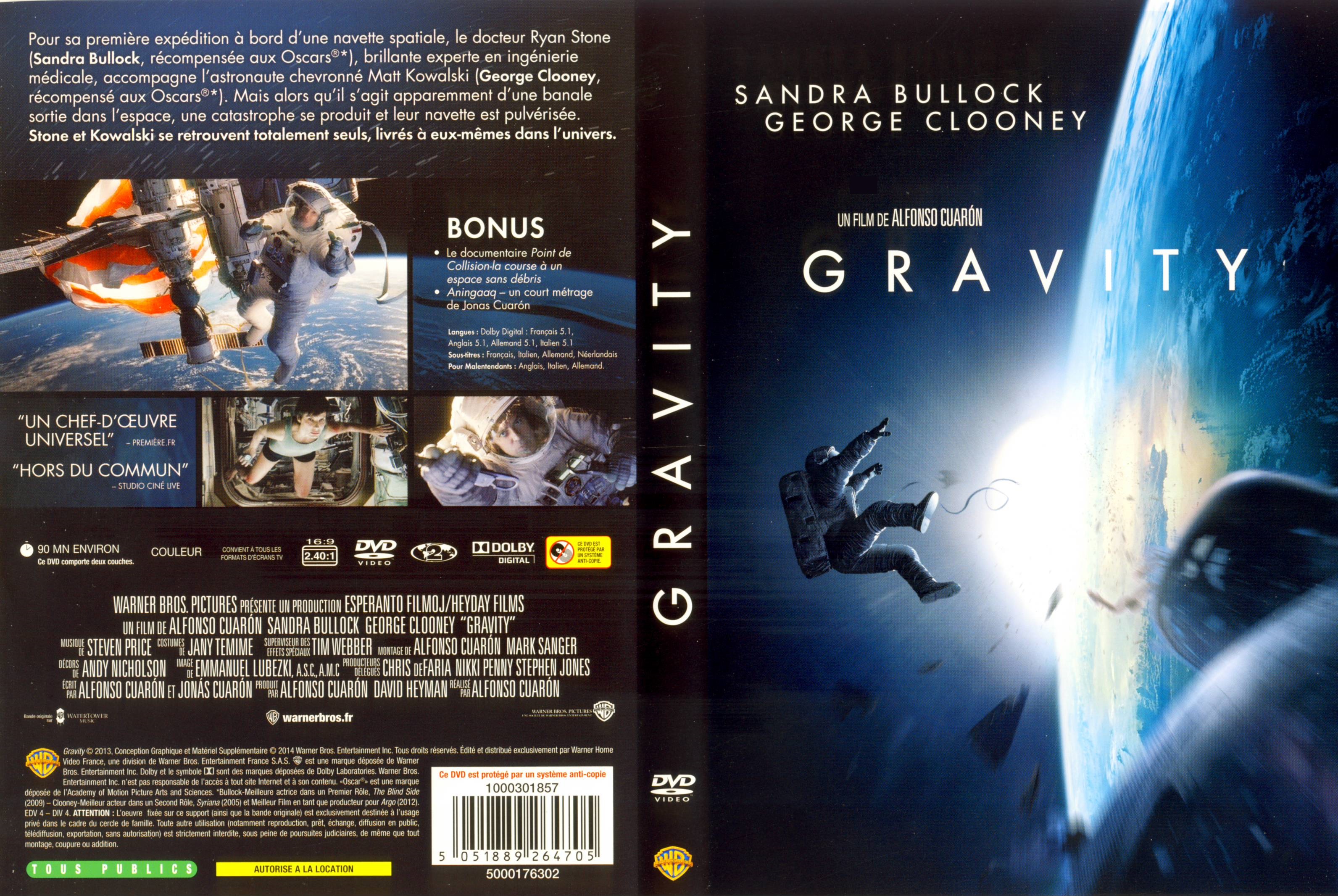 Jaquette DVD Gravity