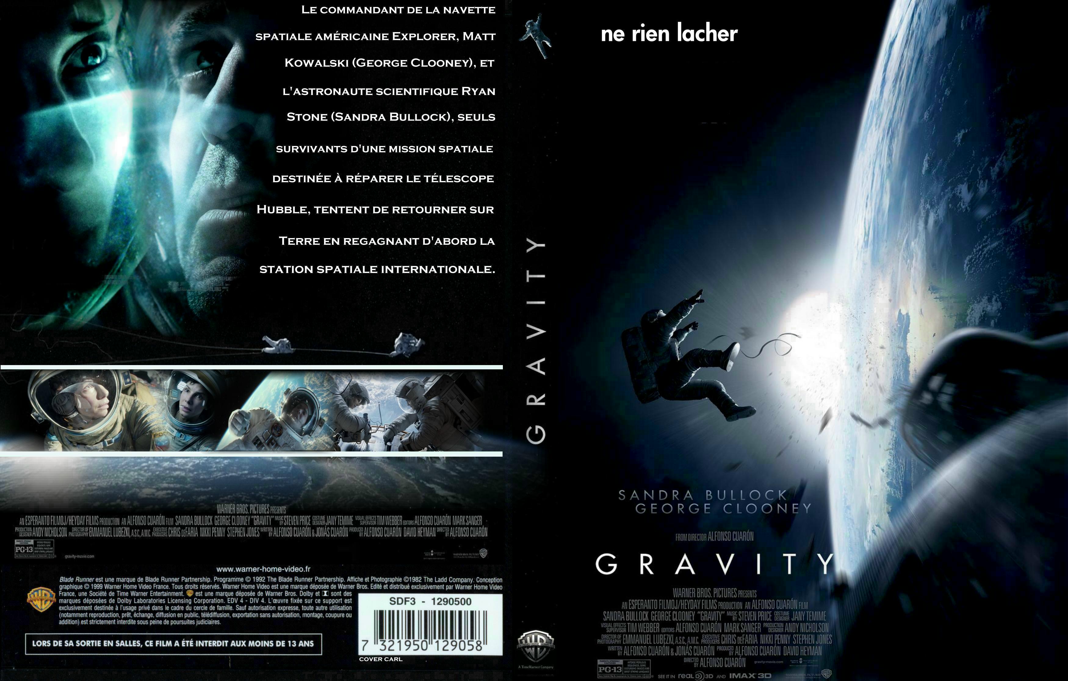 Jaquette DVD Gravity custom