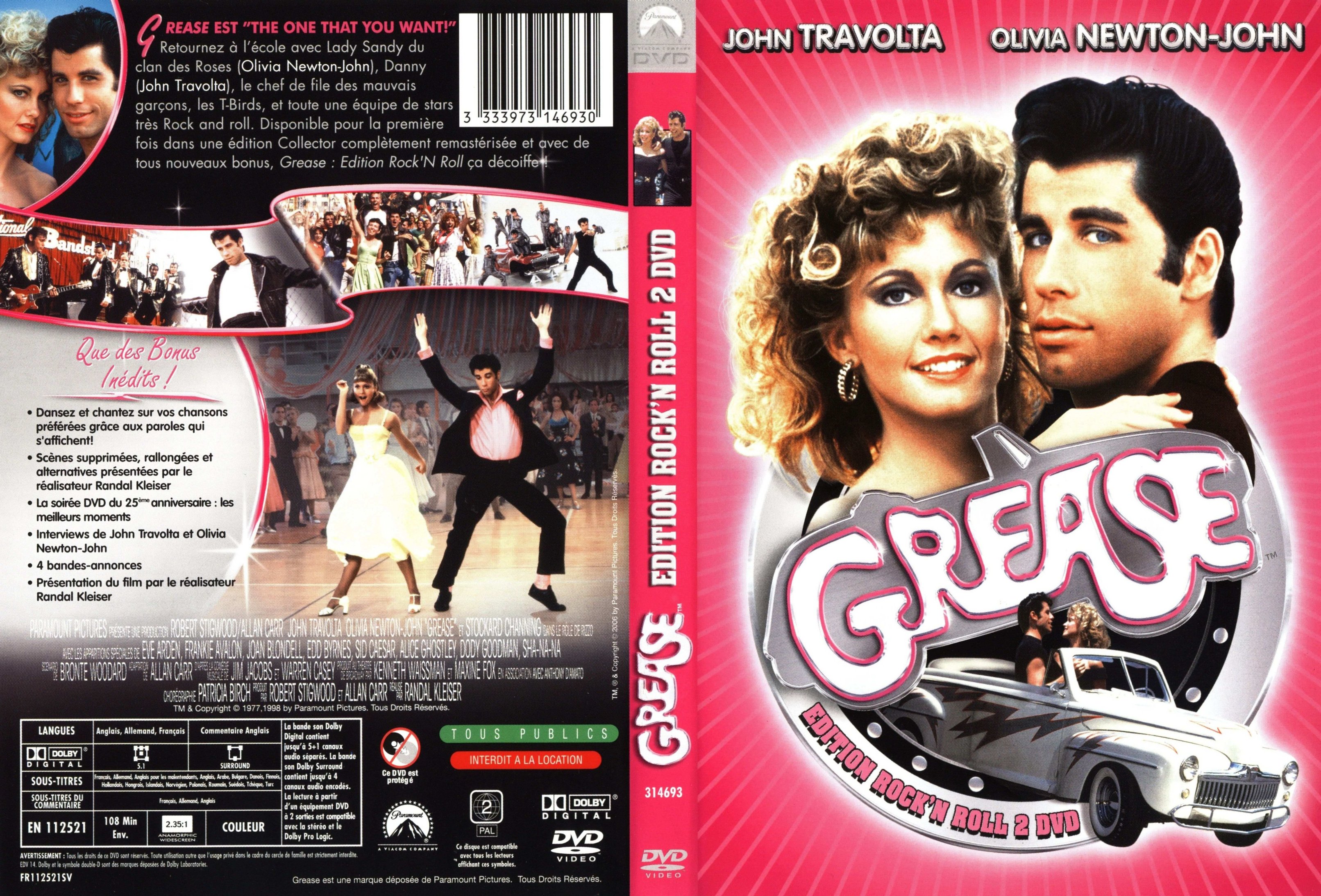 Jaquette DVD Grease