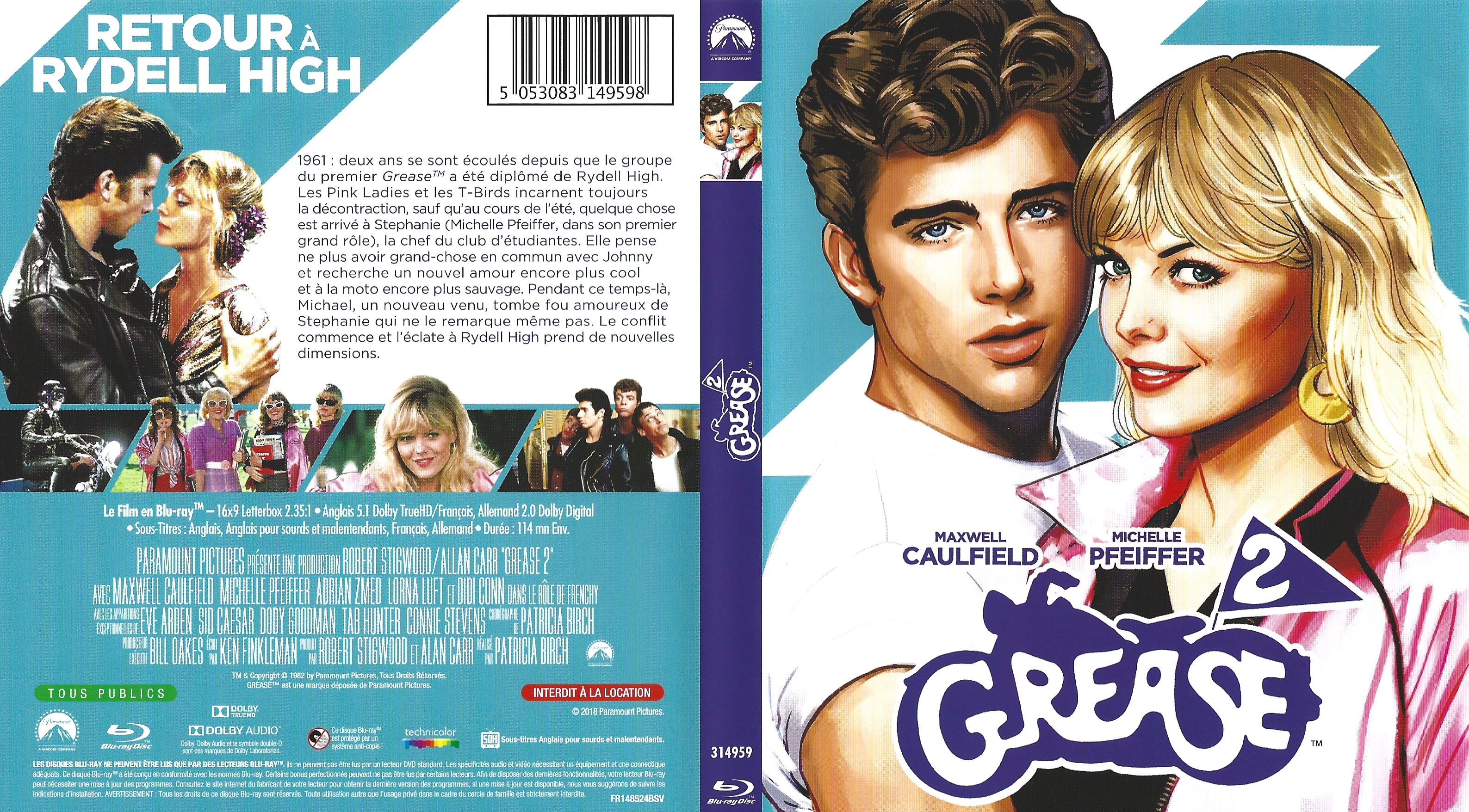 Jaquette DVD Grease 2 (BLU-RAY)