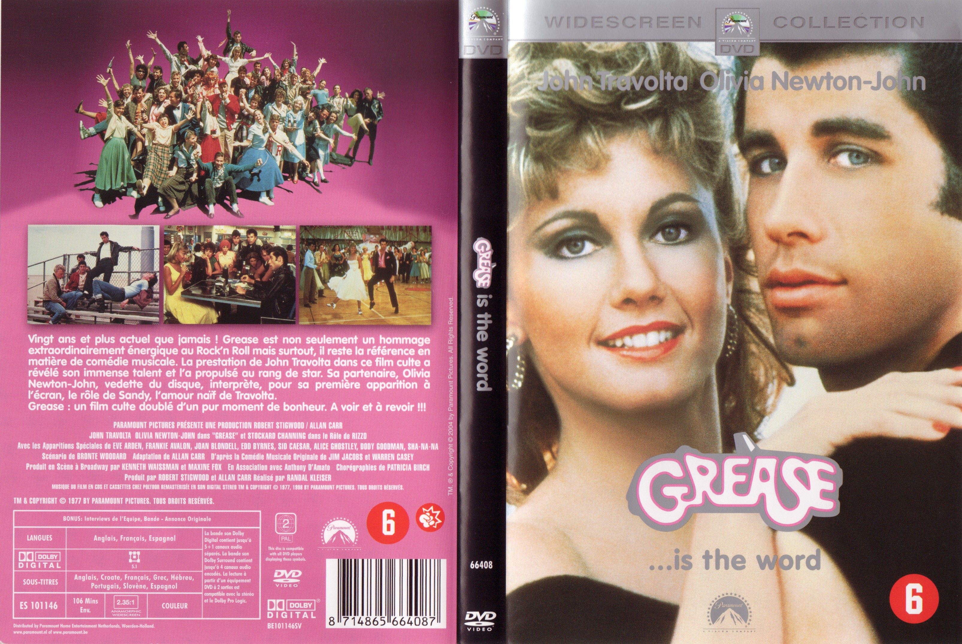 Jaquette DVD Grease v2