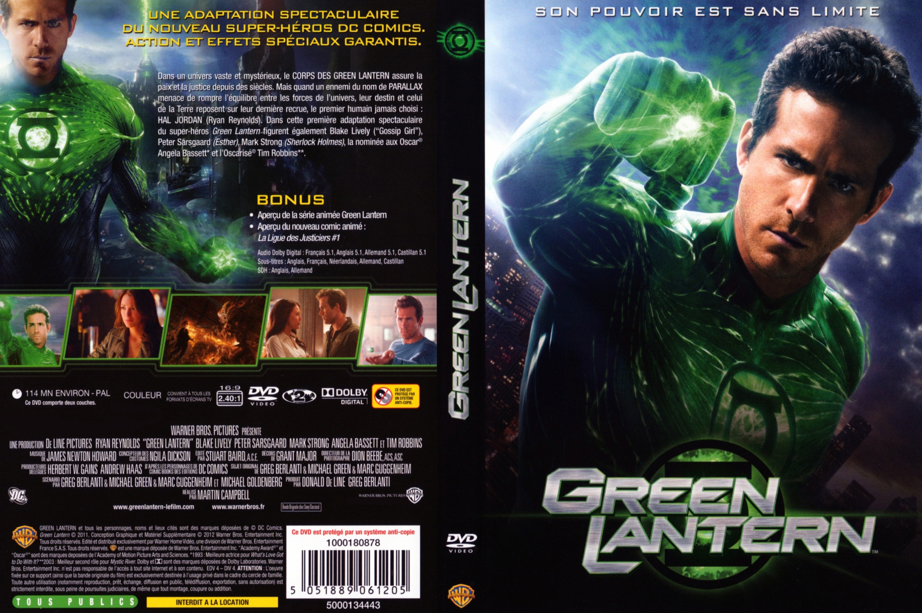 Jaquette DVD Green Lantern