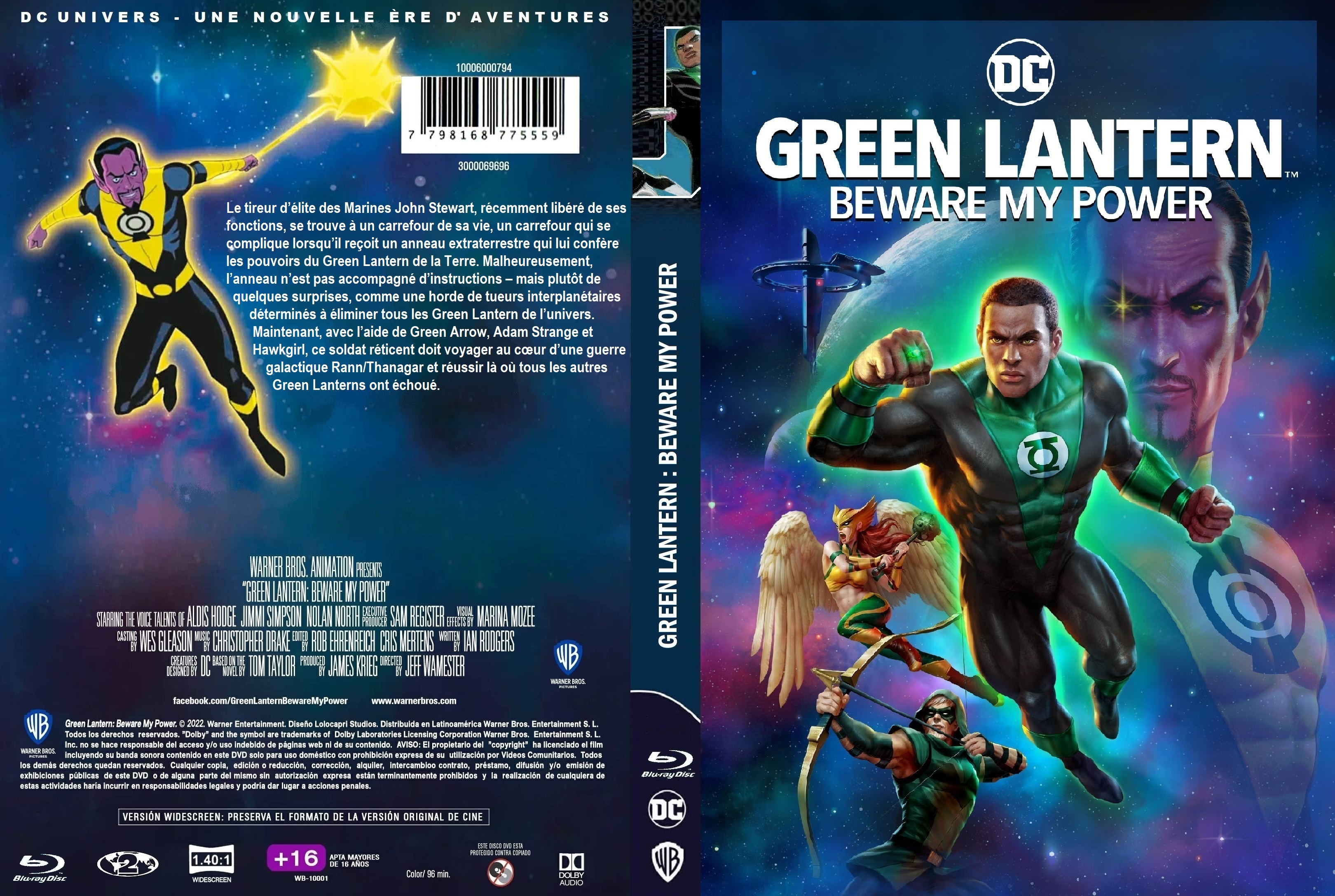 Jaquette DVD Green Lantern Beware my Power v2