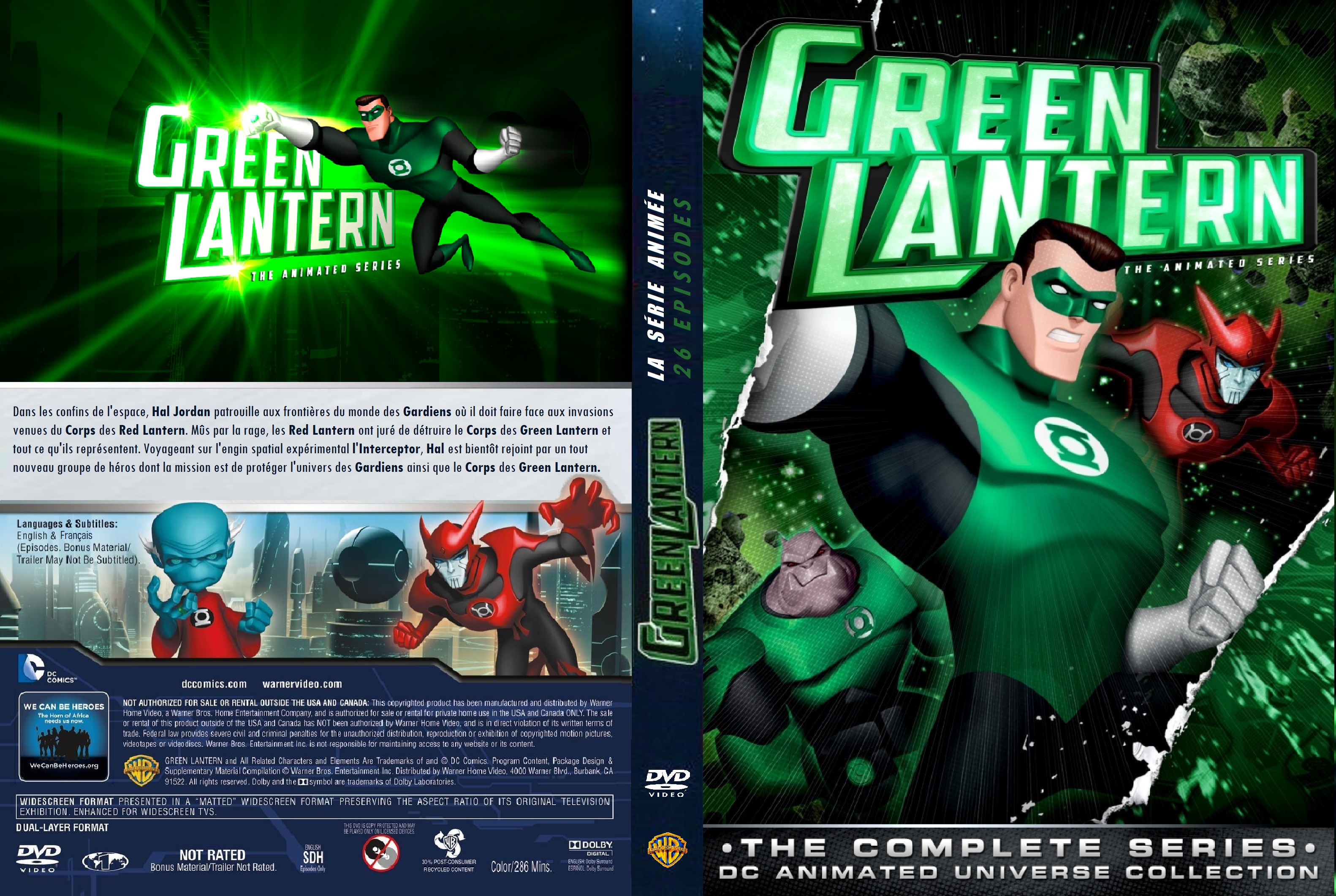 Jaquette DVD Green Lantern La Serie Animee custom