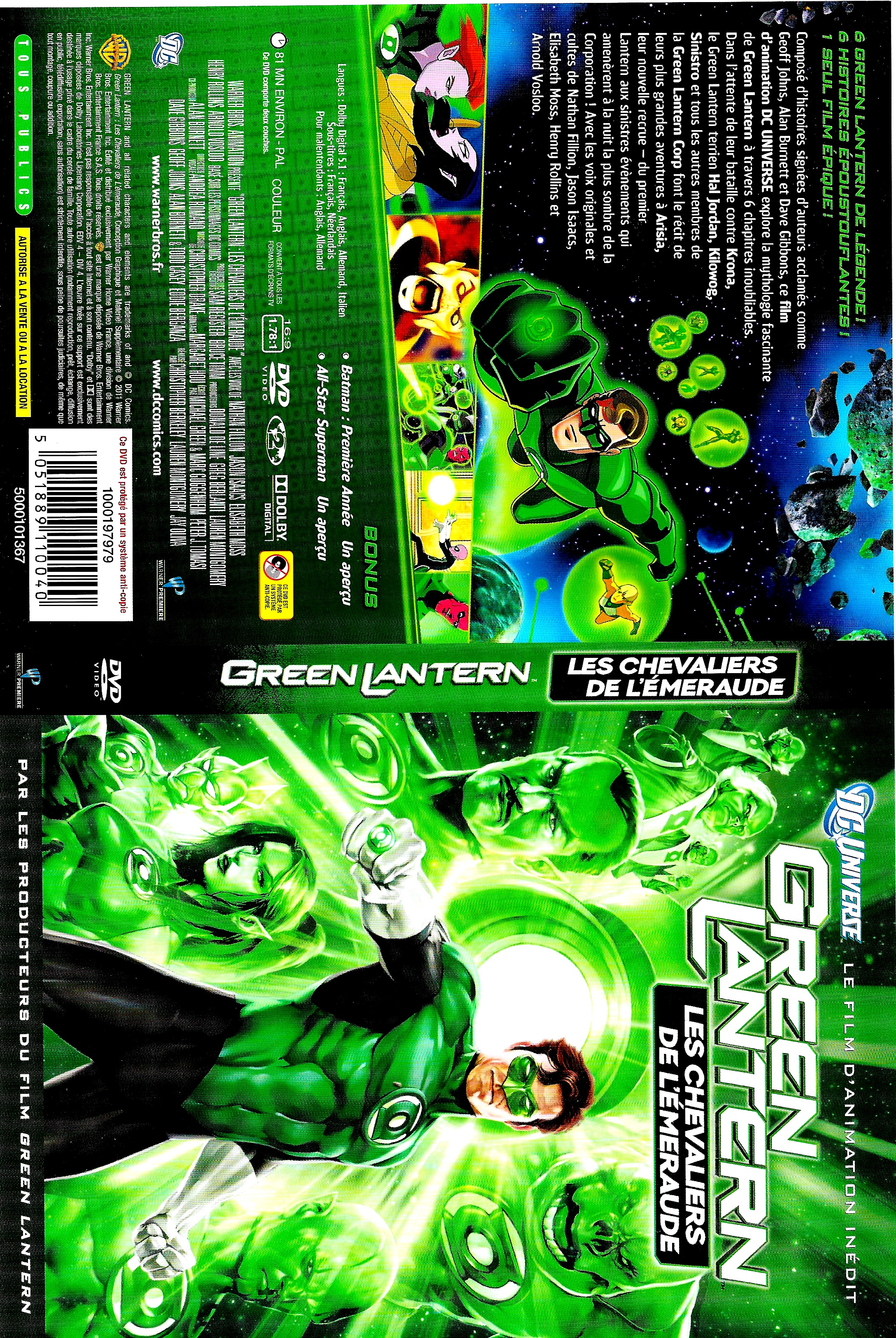 Jaquette DVD Green Lantern Les Chevaliers de l