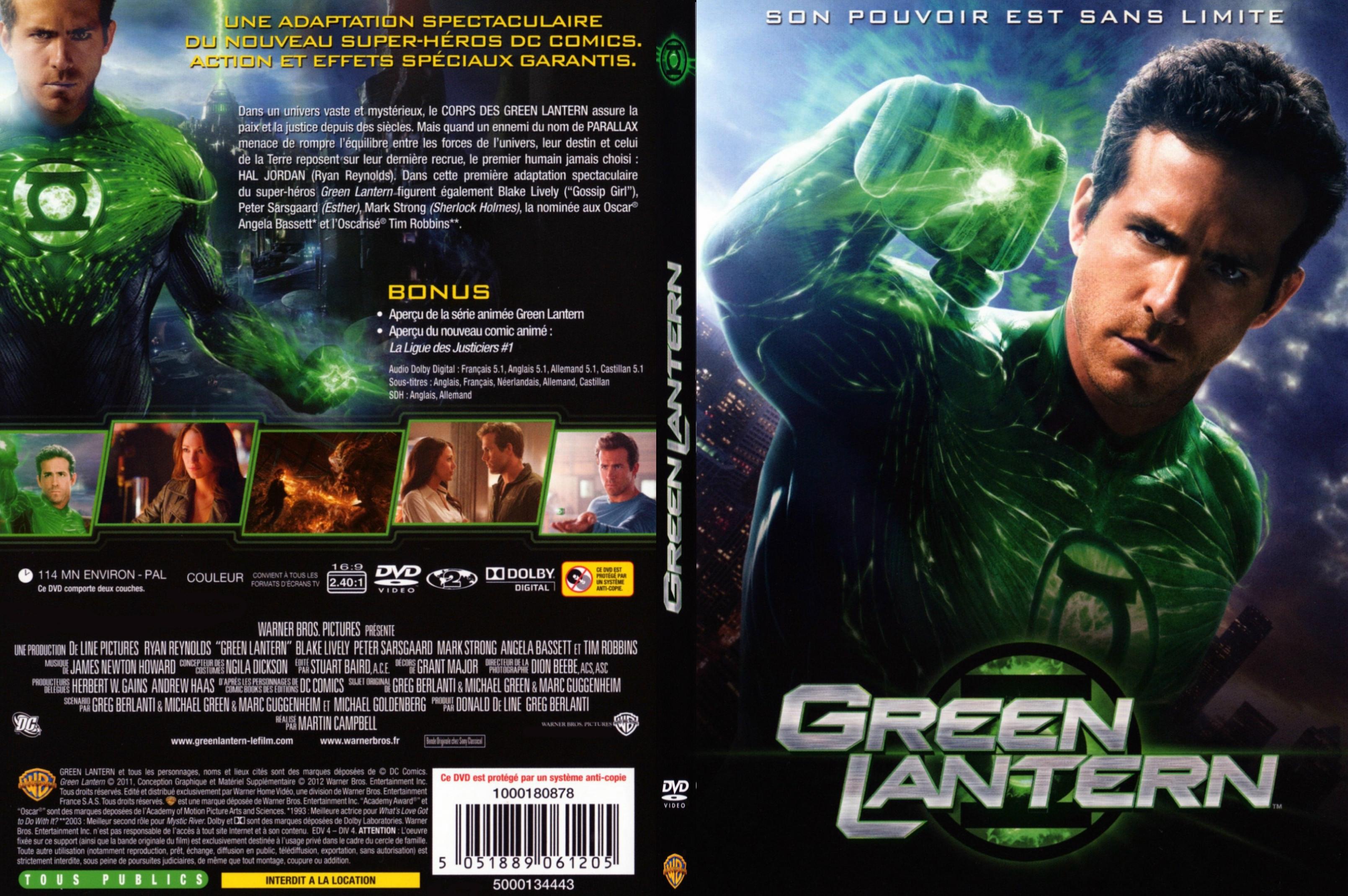 Jaquette DVD Green Lantern - SLIM