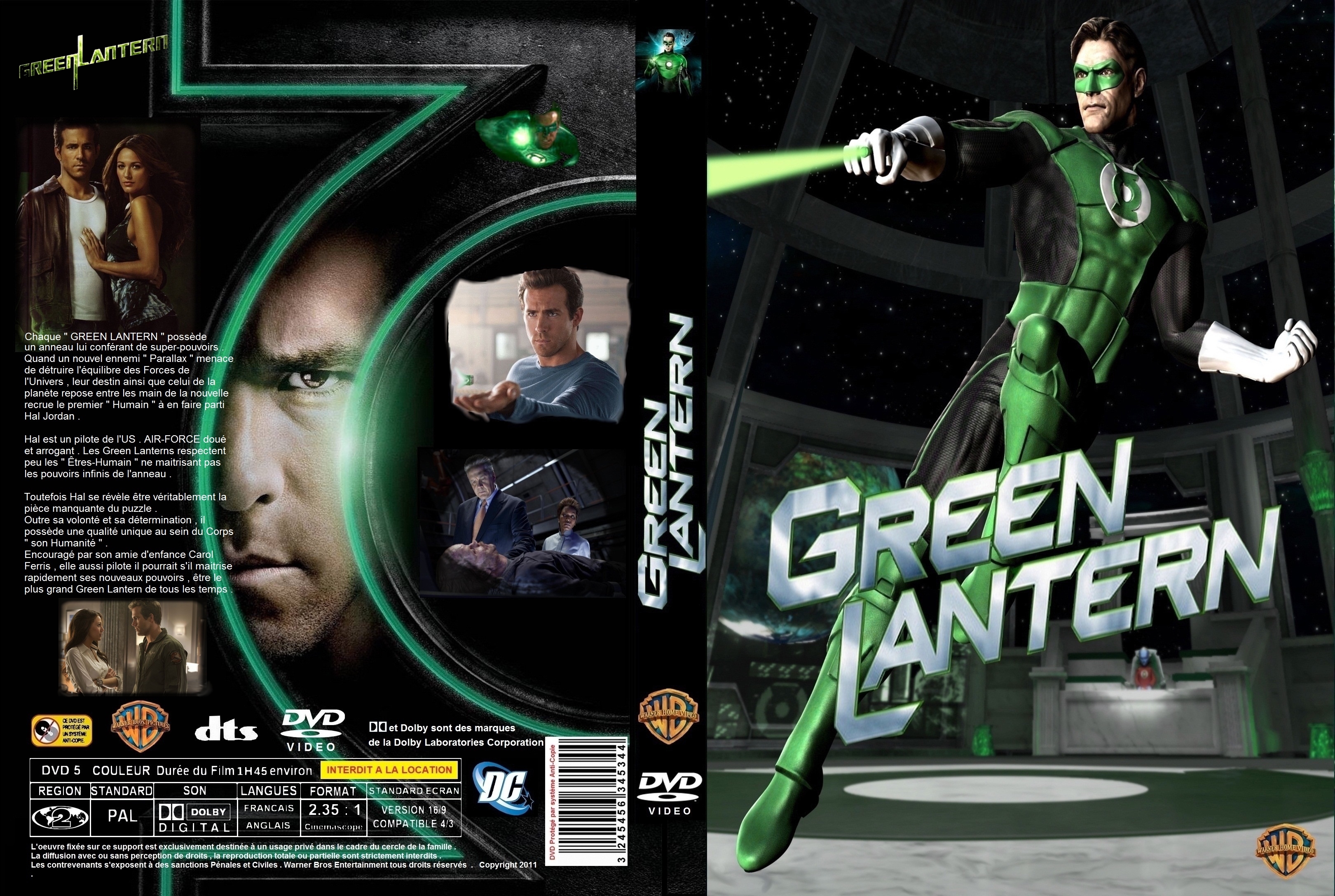 Jaquette DVD Green Lantern custom