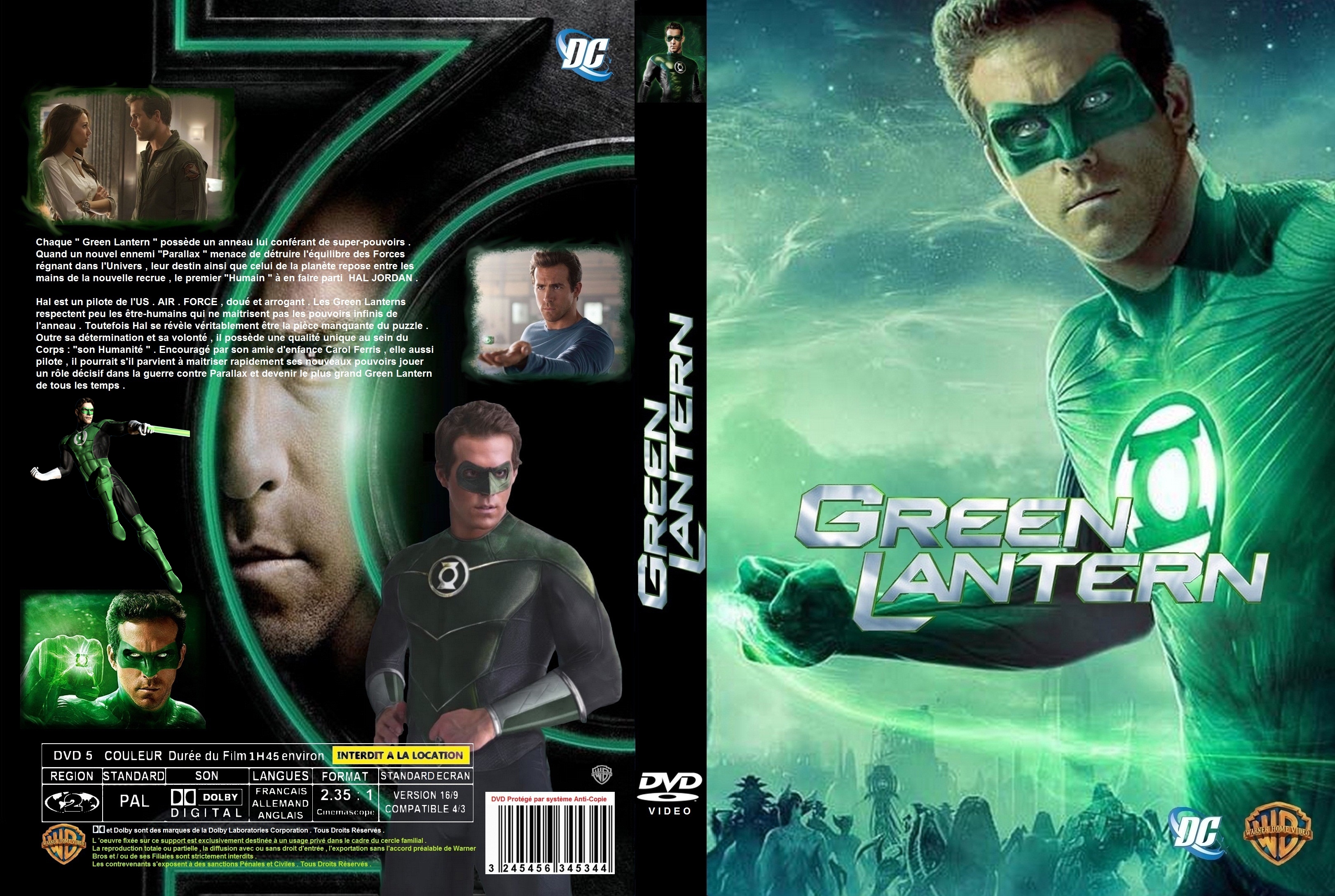 Jaquette DVD Green Lantern custom v2