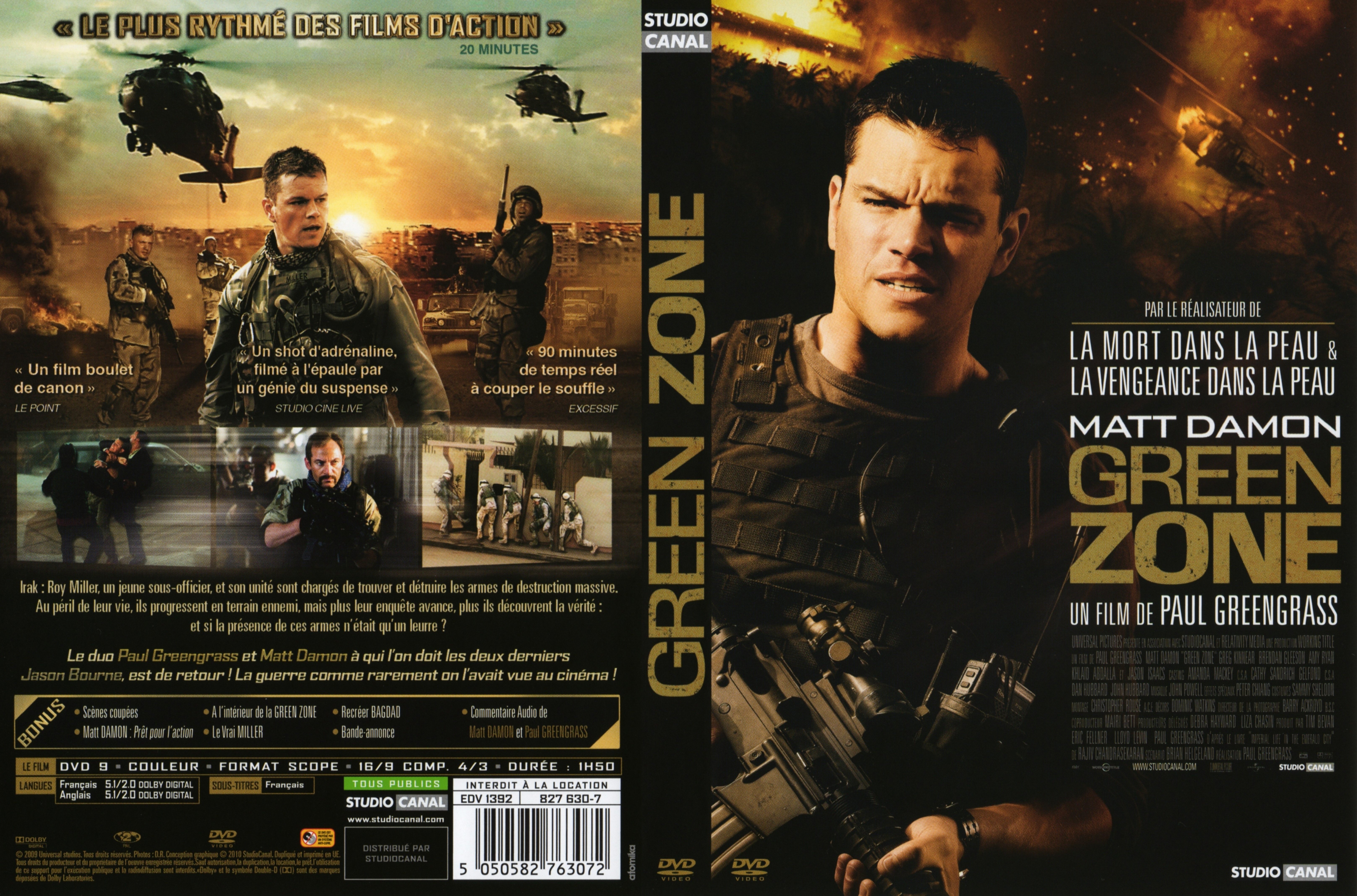 Jaquette DVD Green zone