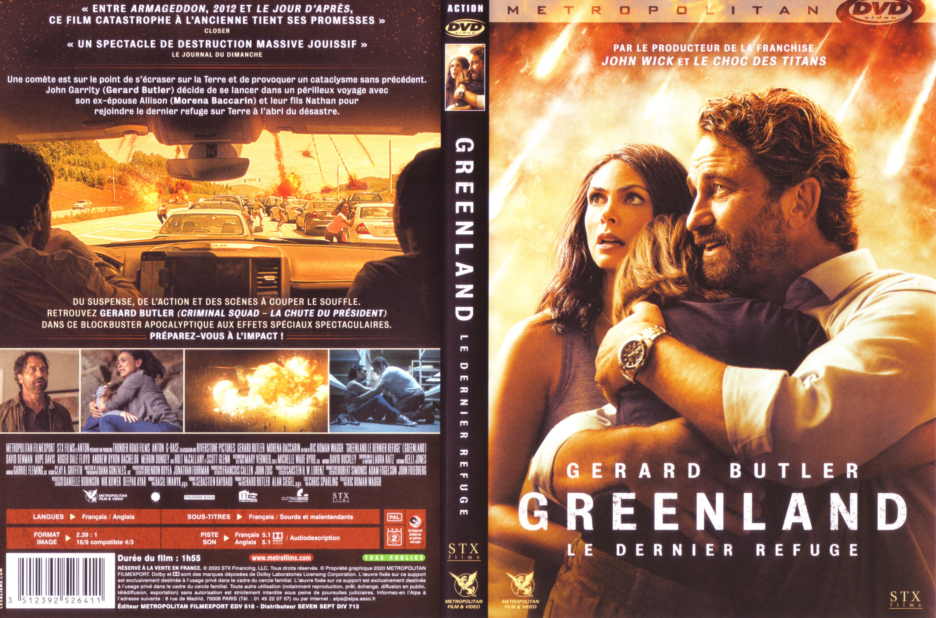 Jaquette DVD Greenland le dernier refuge