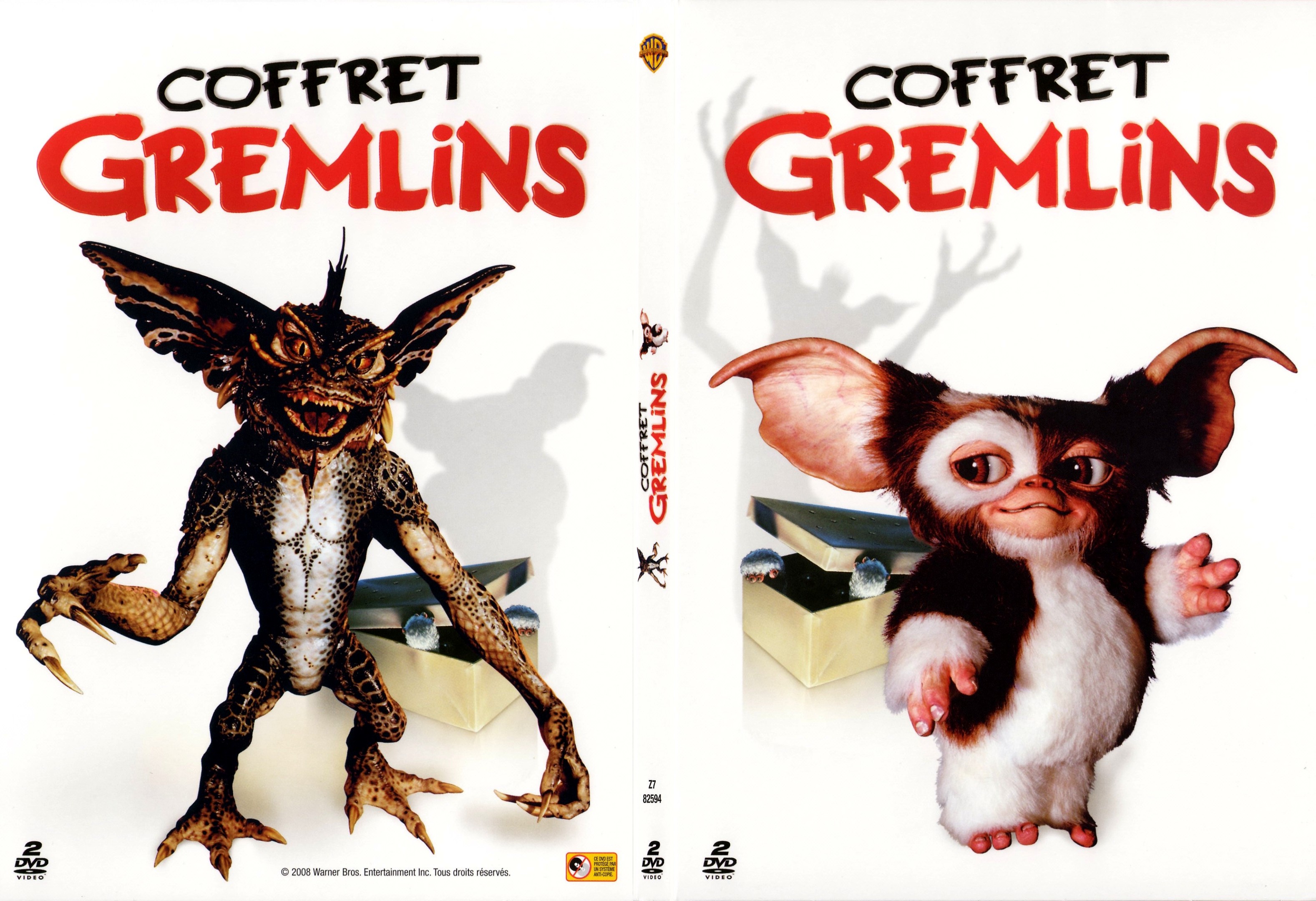 Jaquette DVD Gremlins 1 + 2 - SLIM v4
