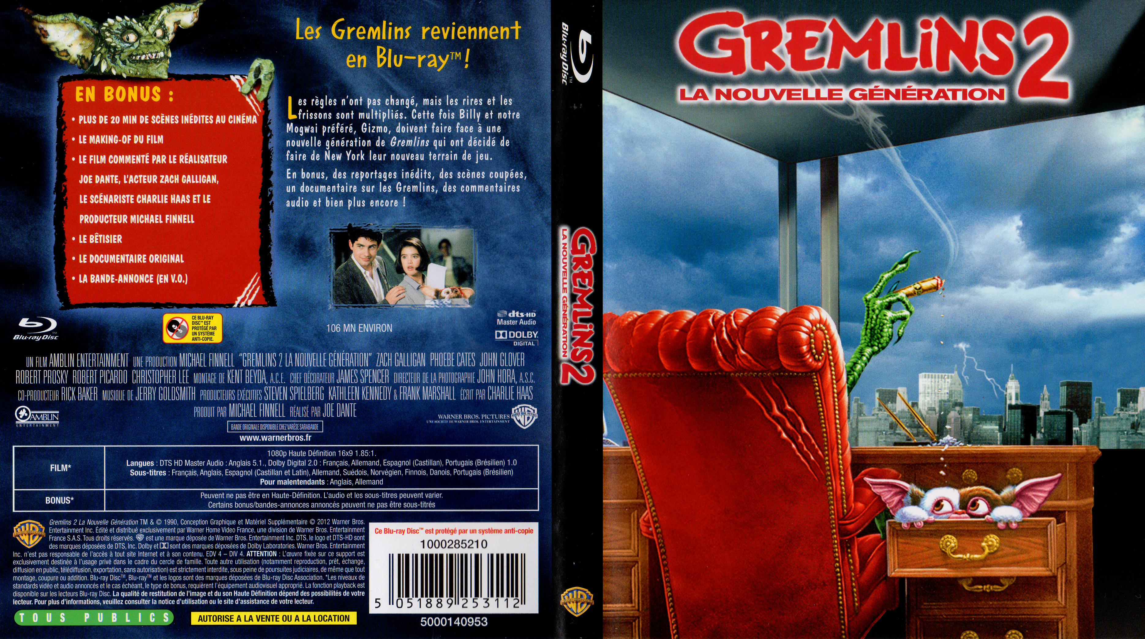 Jaquette DVD Gremlins 2 (BLU-RAY)