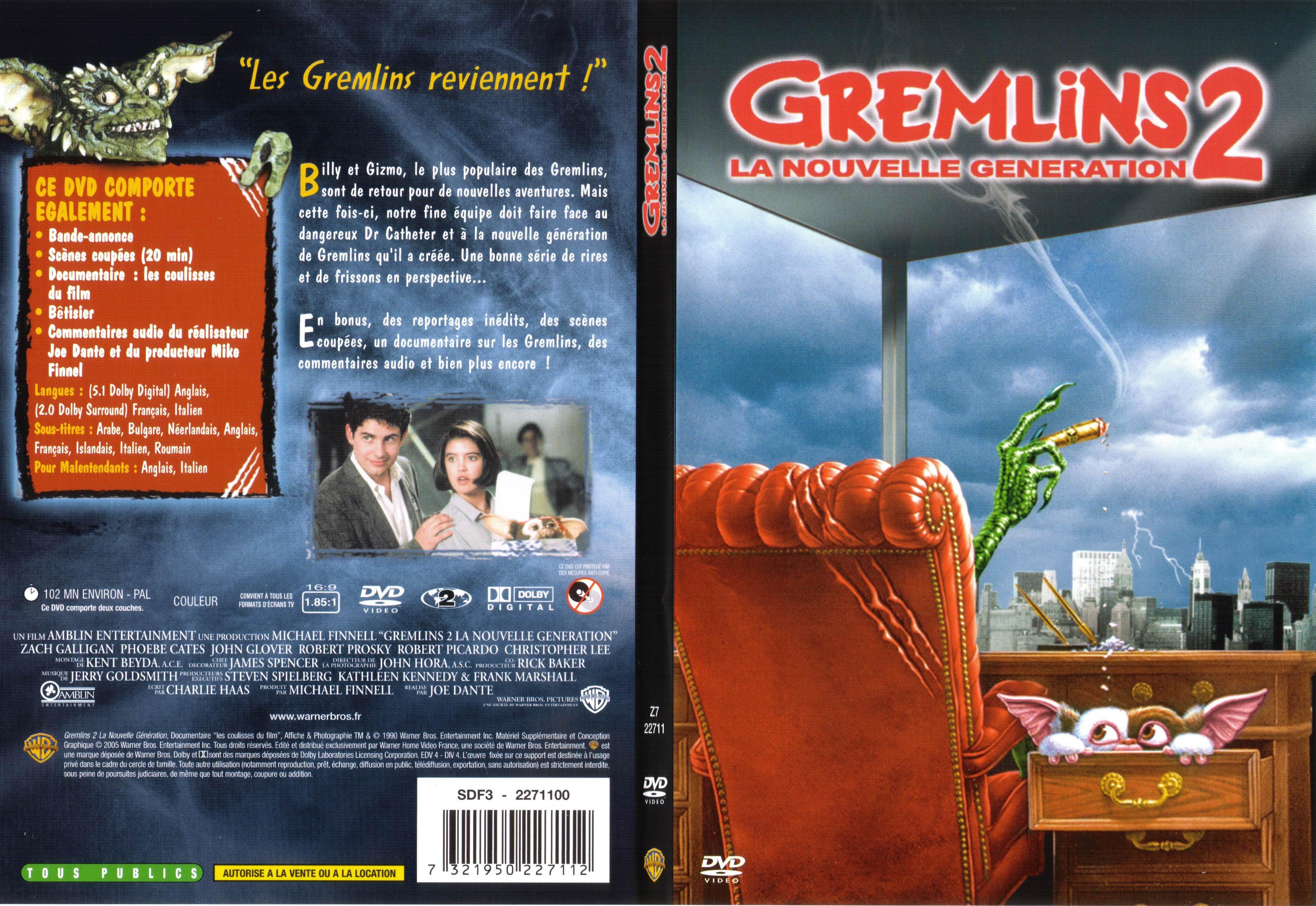 Jaquette DVD Gremlins 2 - SLIM