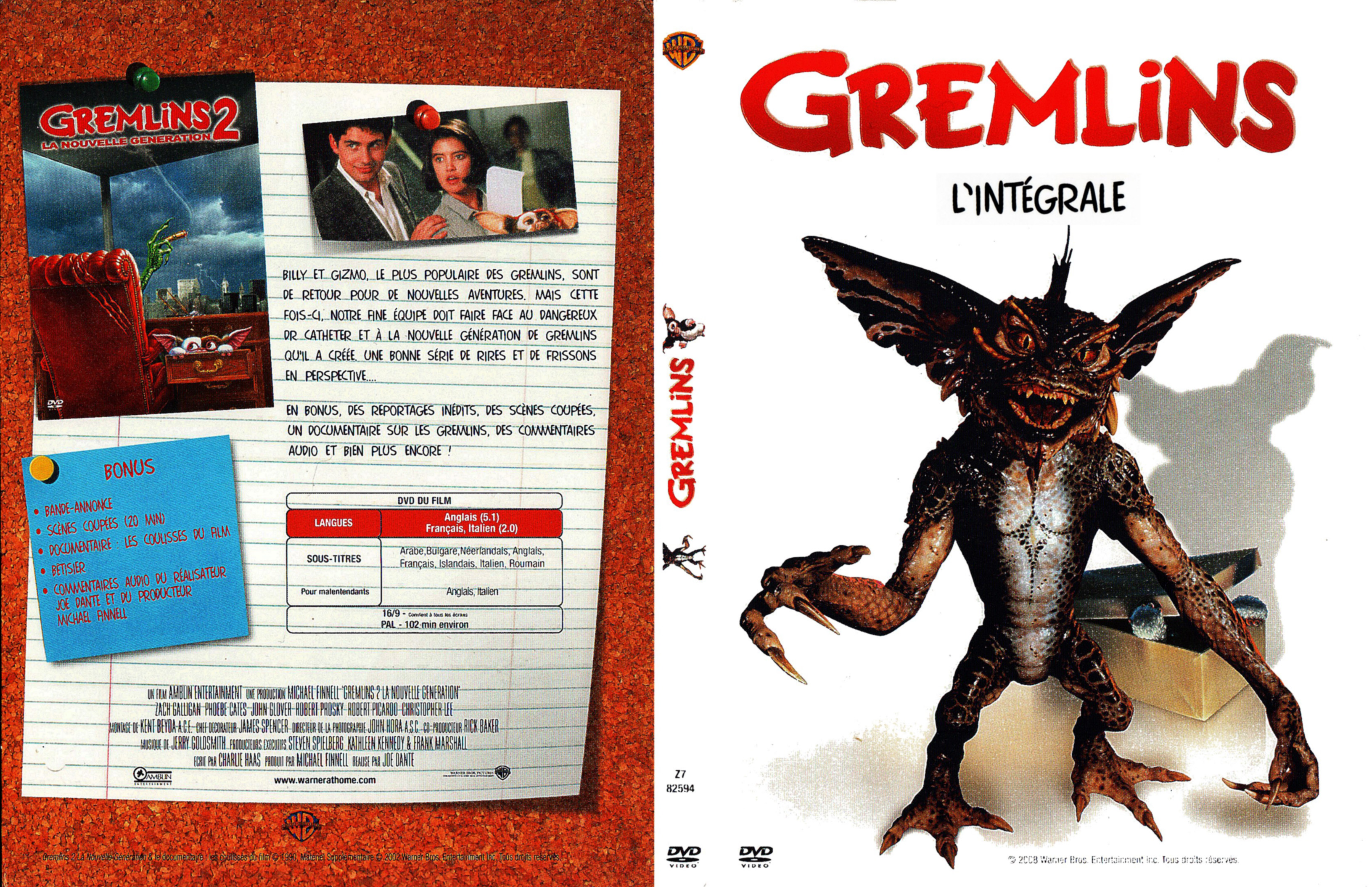 Jaquette DVD Gremlins 2 v2