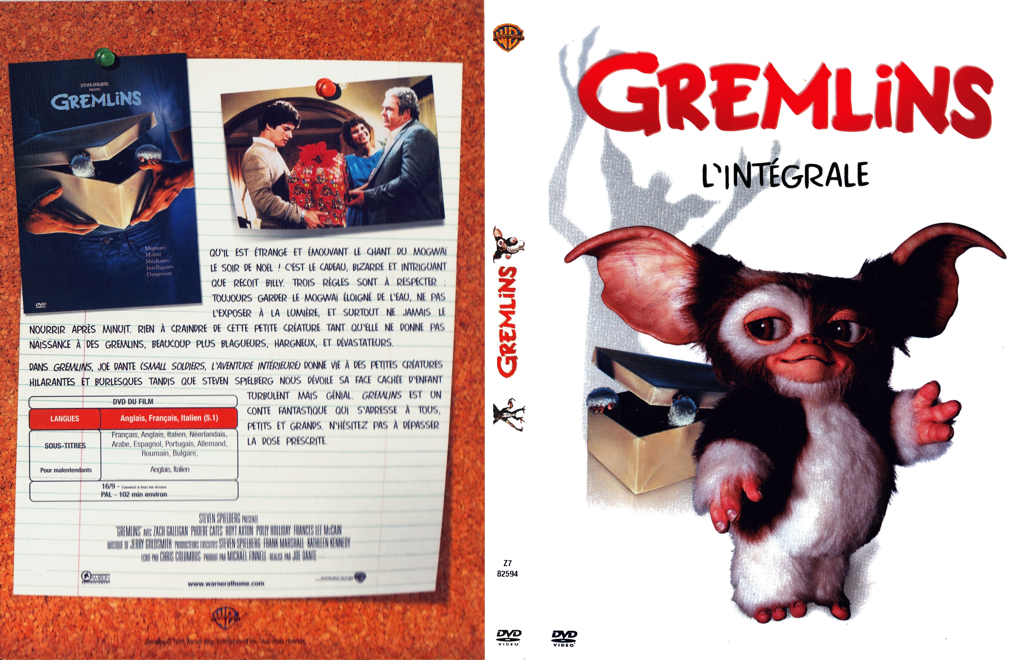 Jaquette DVD Gremlins v2