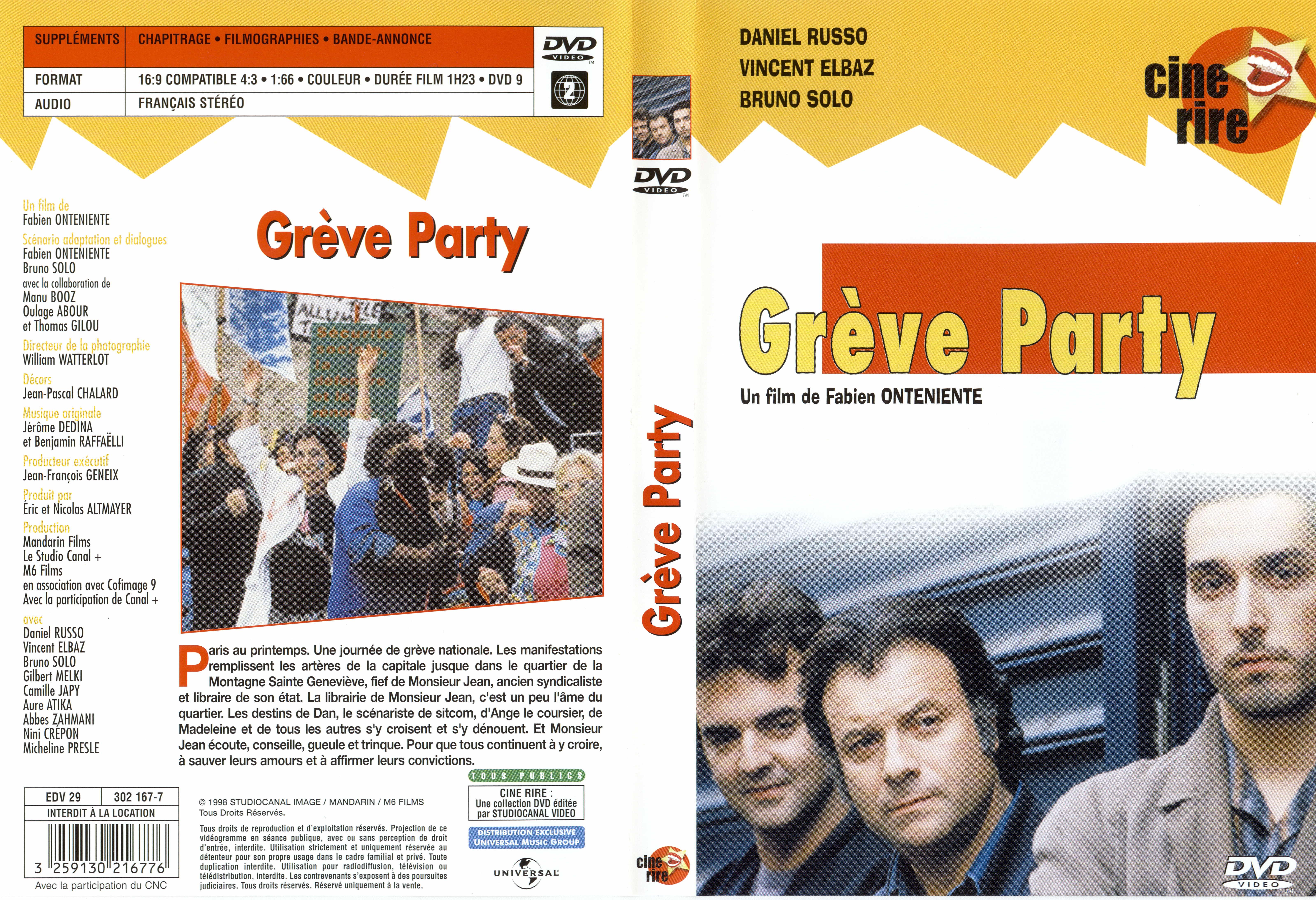 Jaquette DVD Grve party