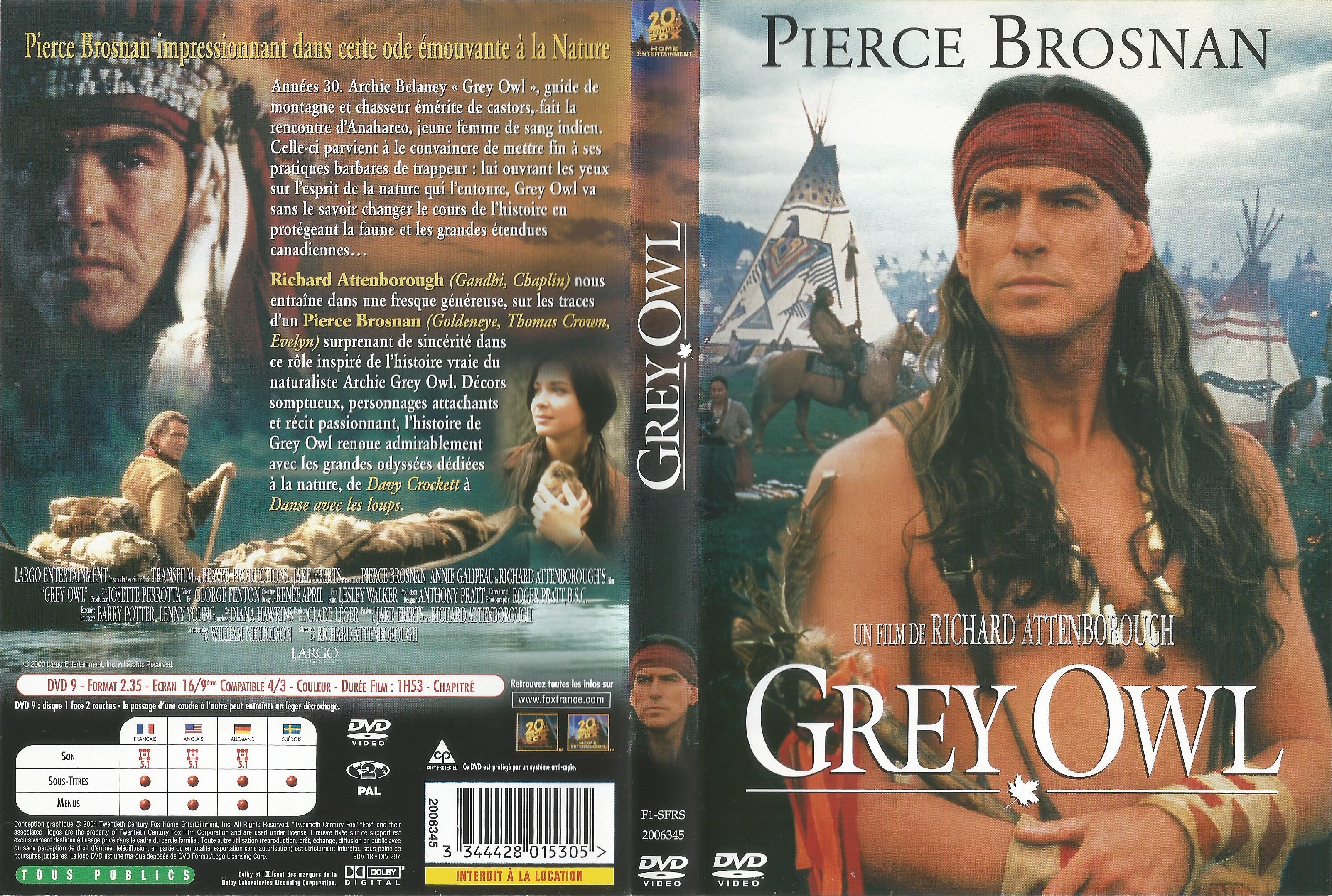 Jaquette DVD Grey Owl v2