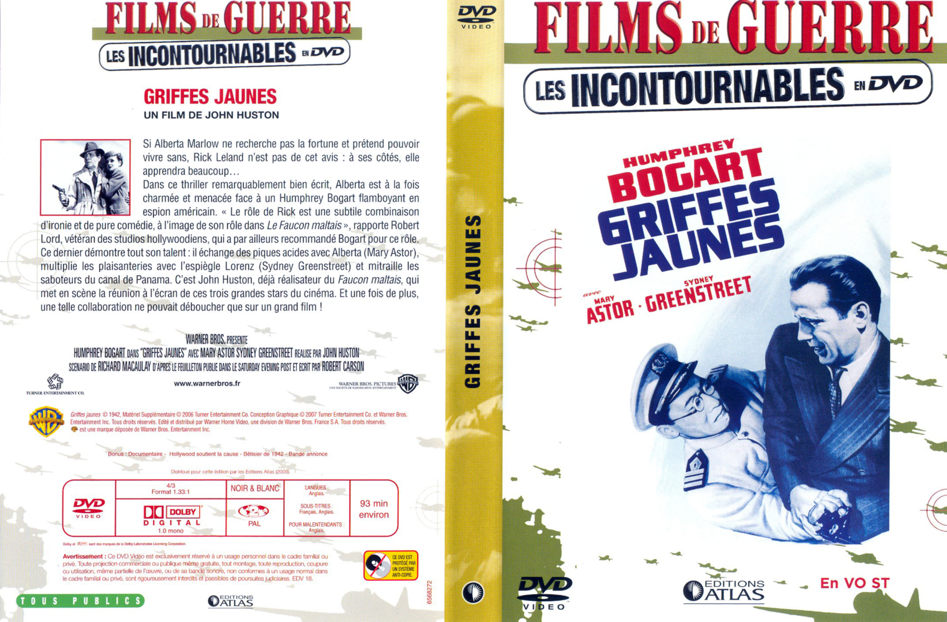 Jaquette DVD Griffes jaunes