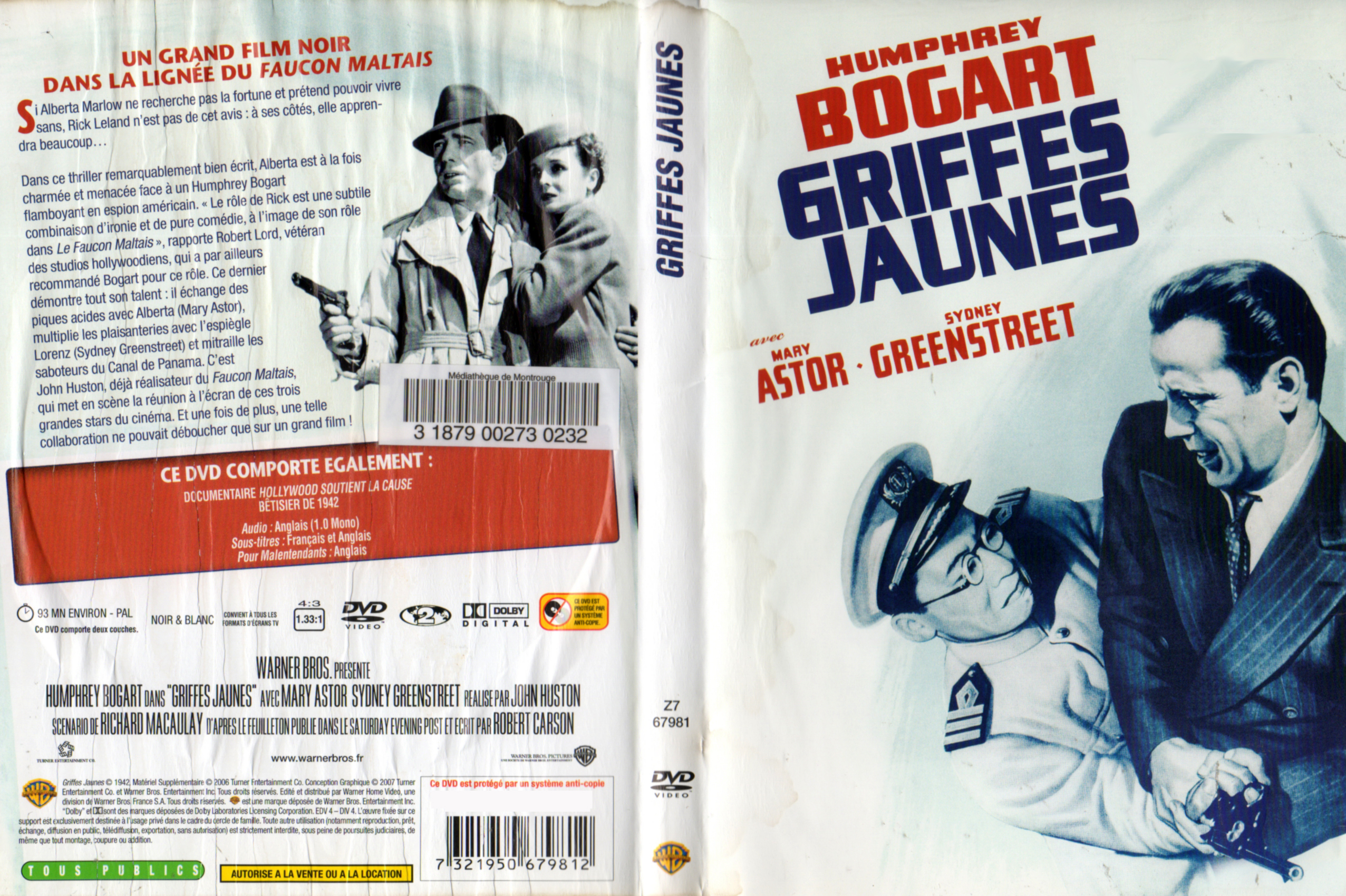 Jaquette DVD Griffes jaunes v2