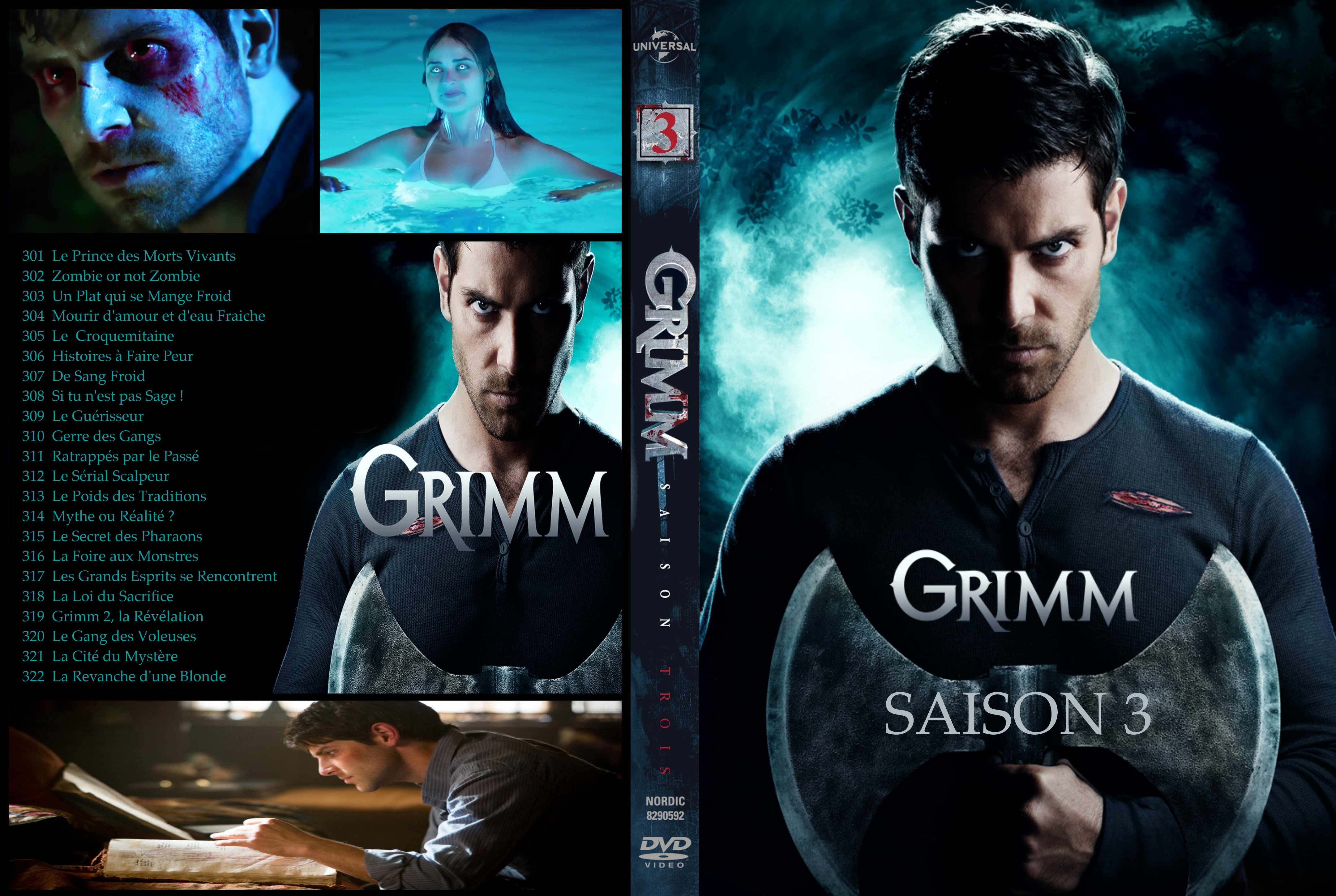 Jaquette DVD Grimm Saison 3 custom