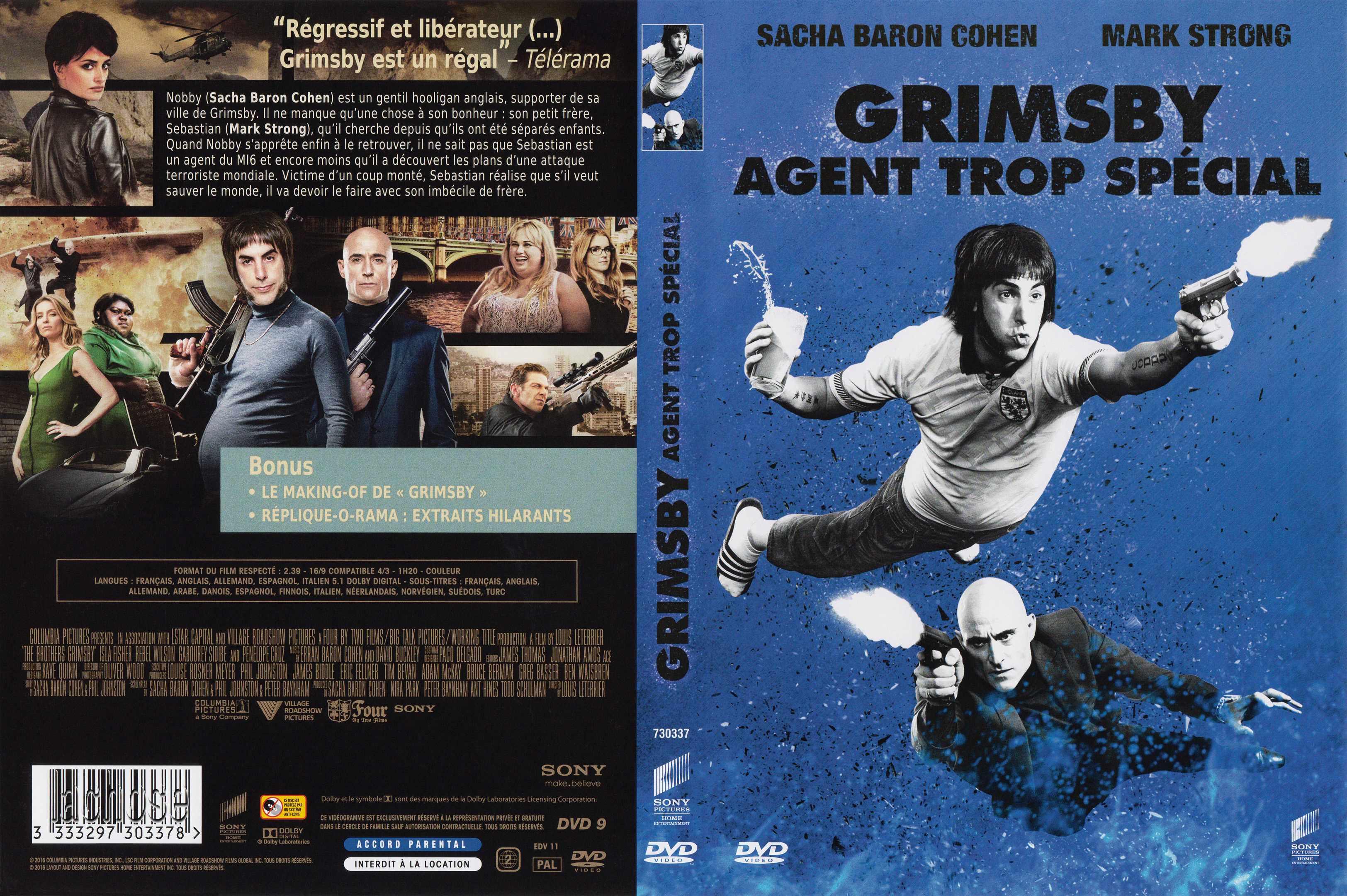Jaquette DVD Grimsby Agent trop spcial v2