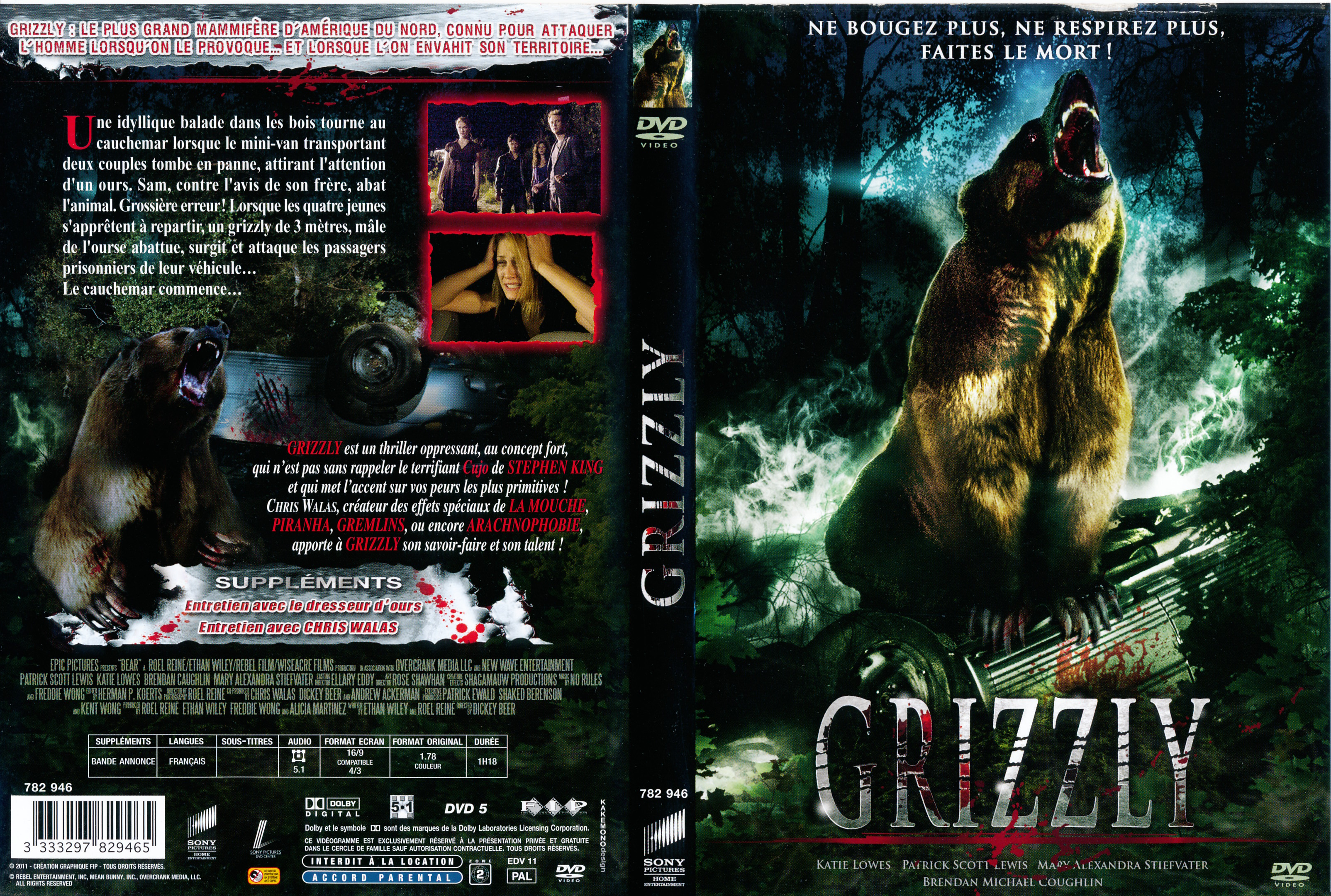 Jaquette DVD Grizzly