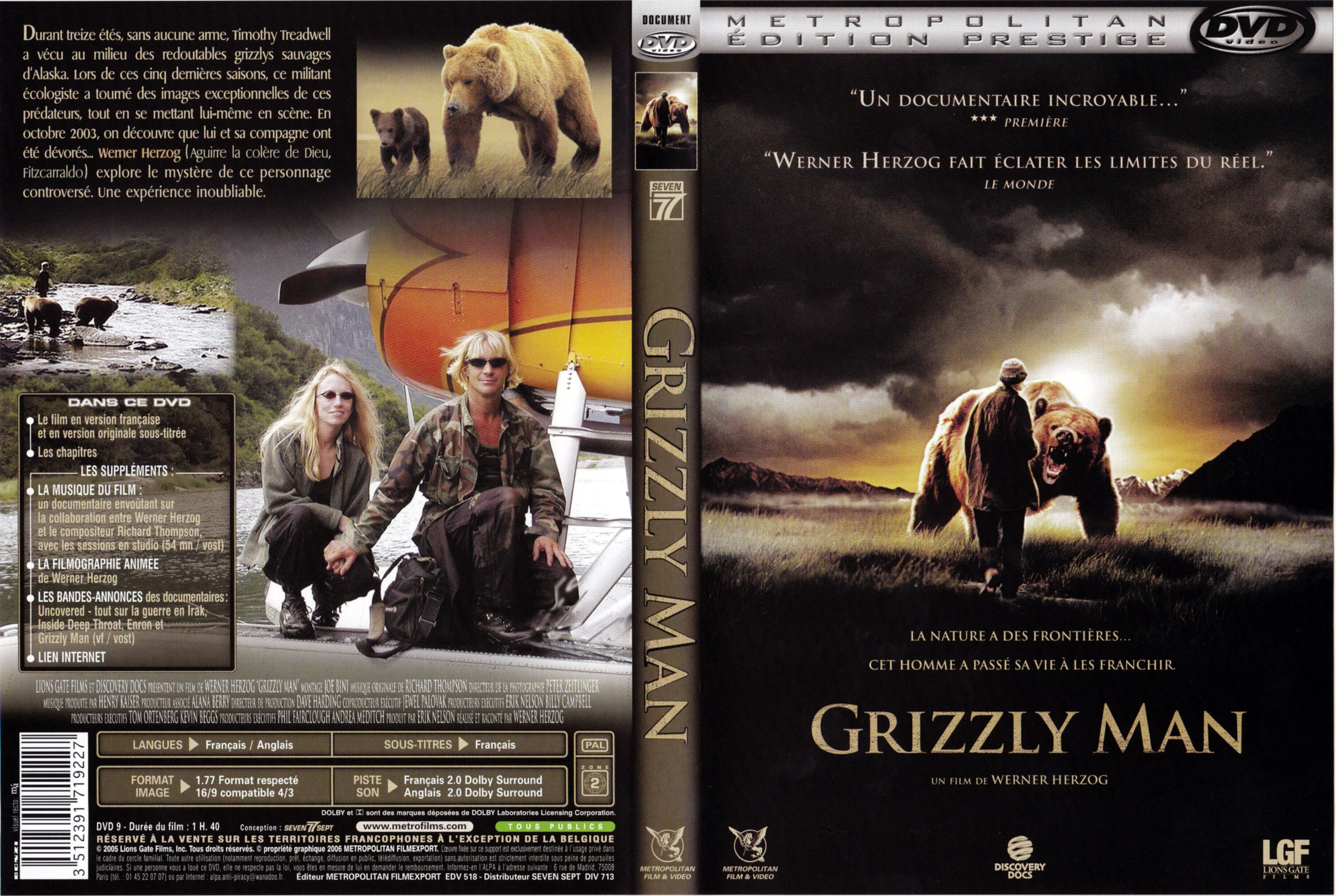 Jaquette DVD Grizzly Man