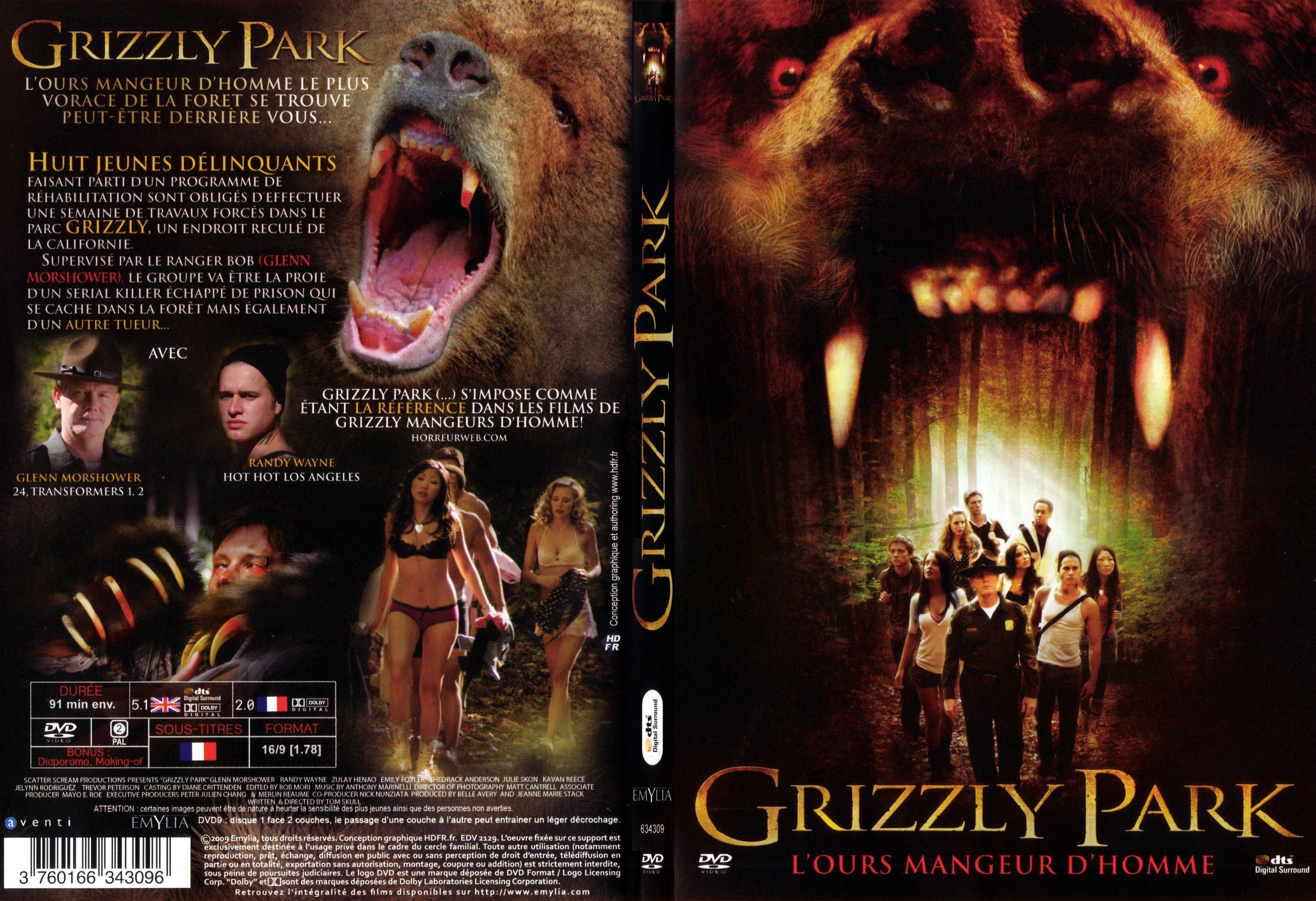 Jaquette DVD Grizzly Park - SLIM