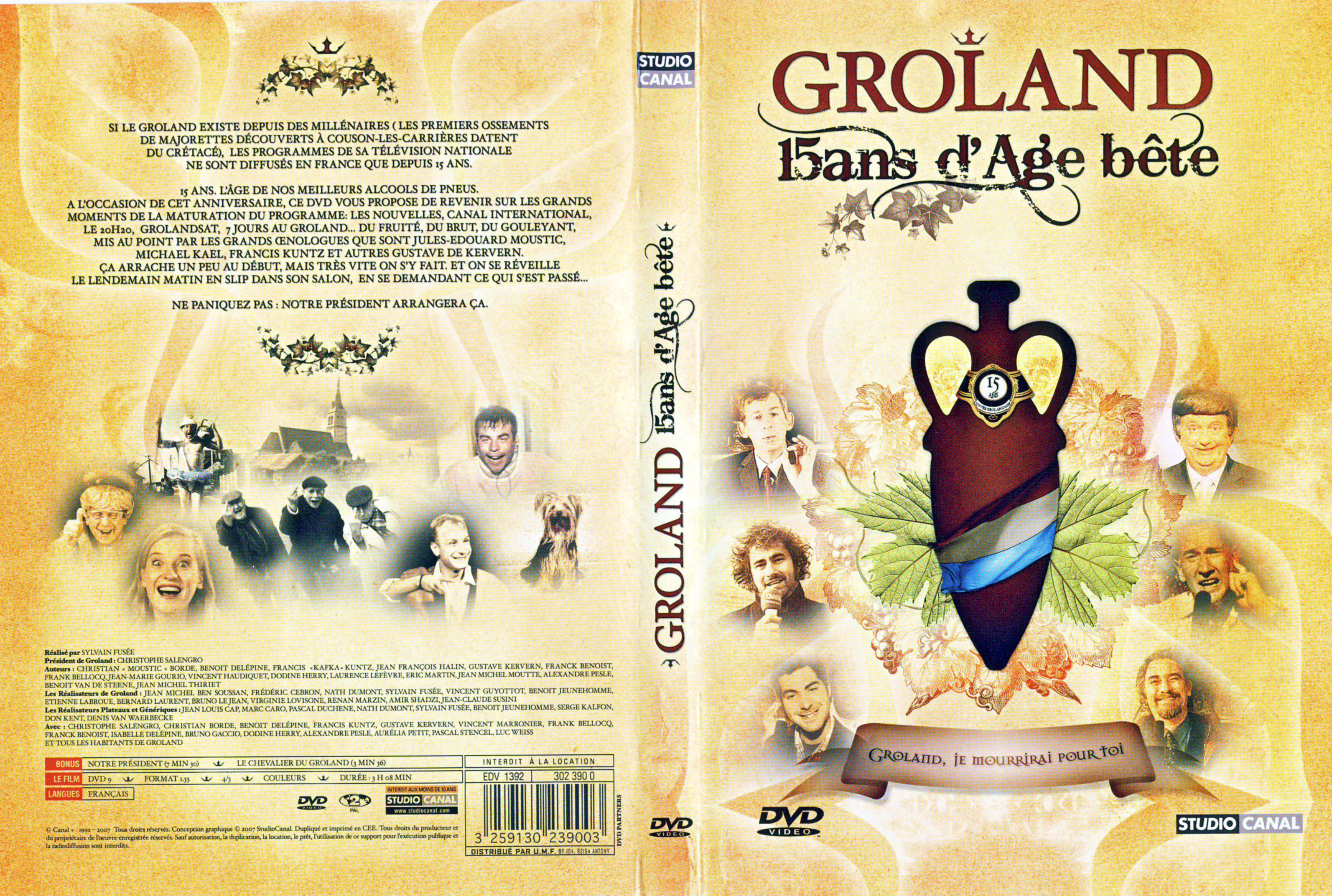 Jaquette DVD Groland 15 ans d