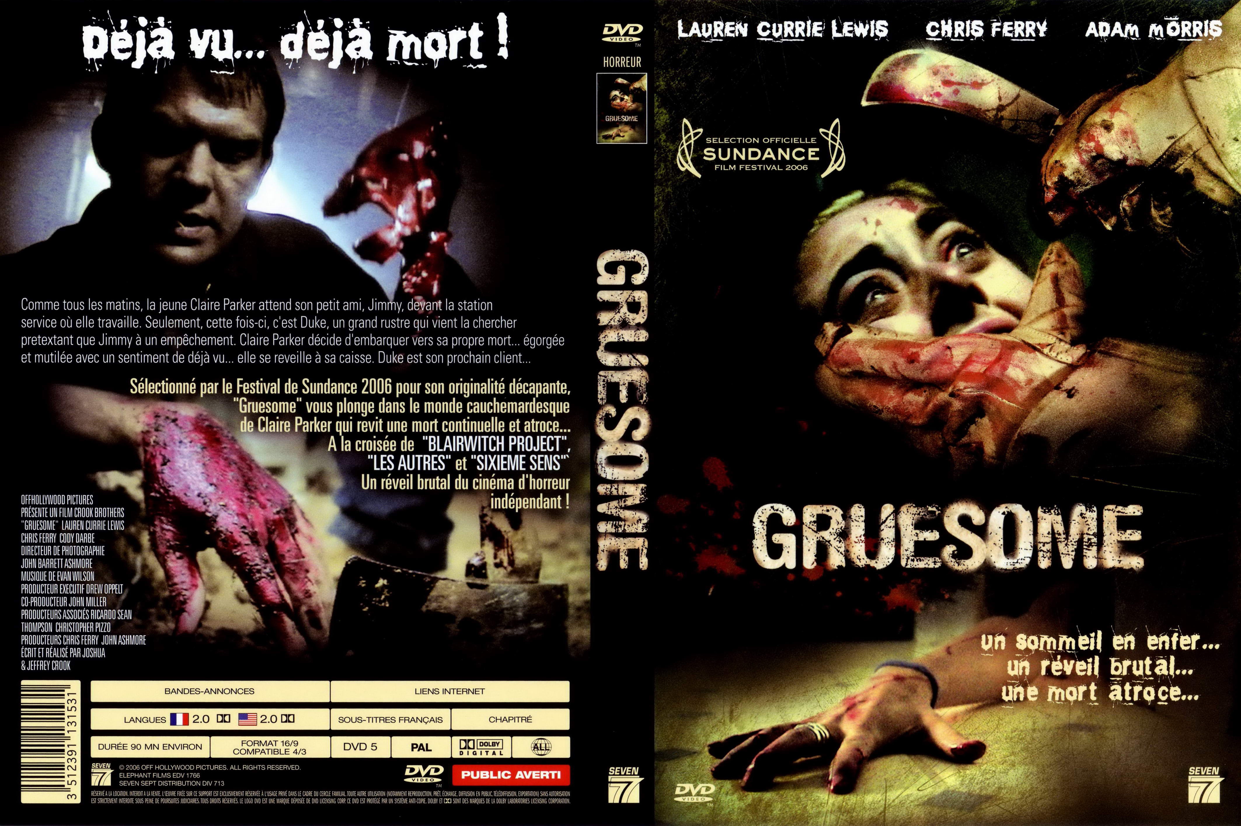 Jaquette DVD Gruesome