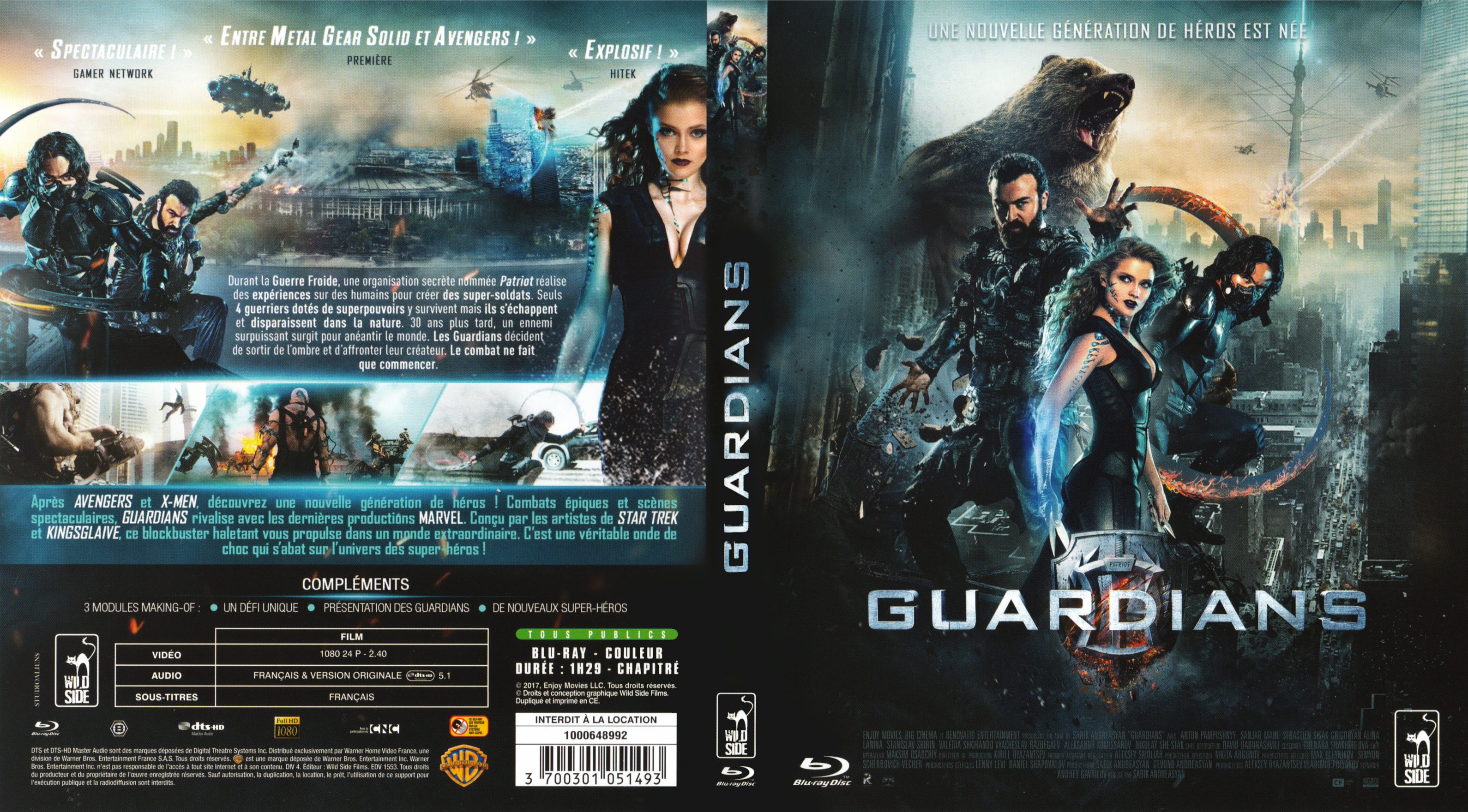 Jaquette DVD Guardians (BLU-RAY)