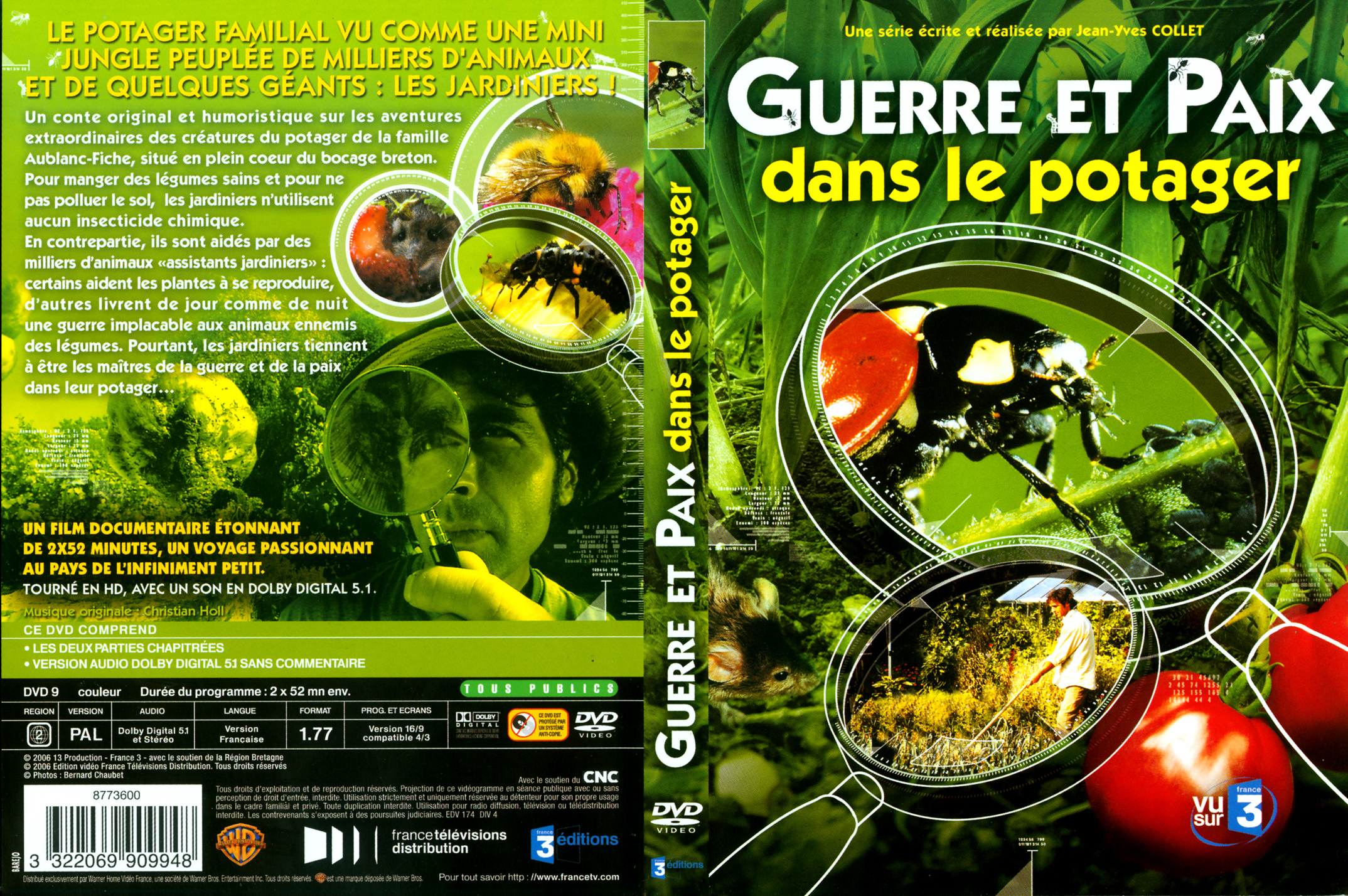 Jaquette DVD Guerre et Paix dans le potager