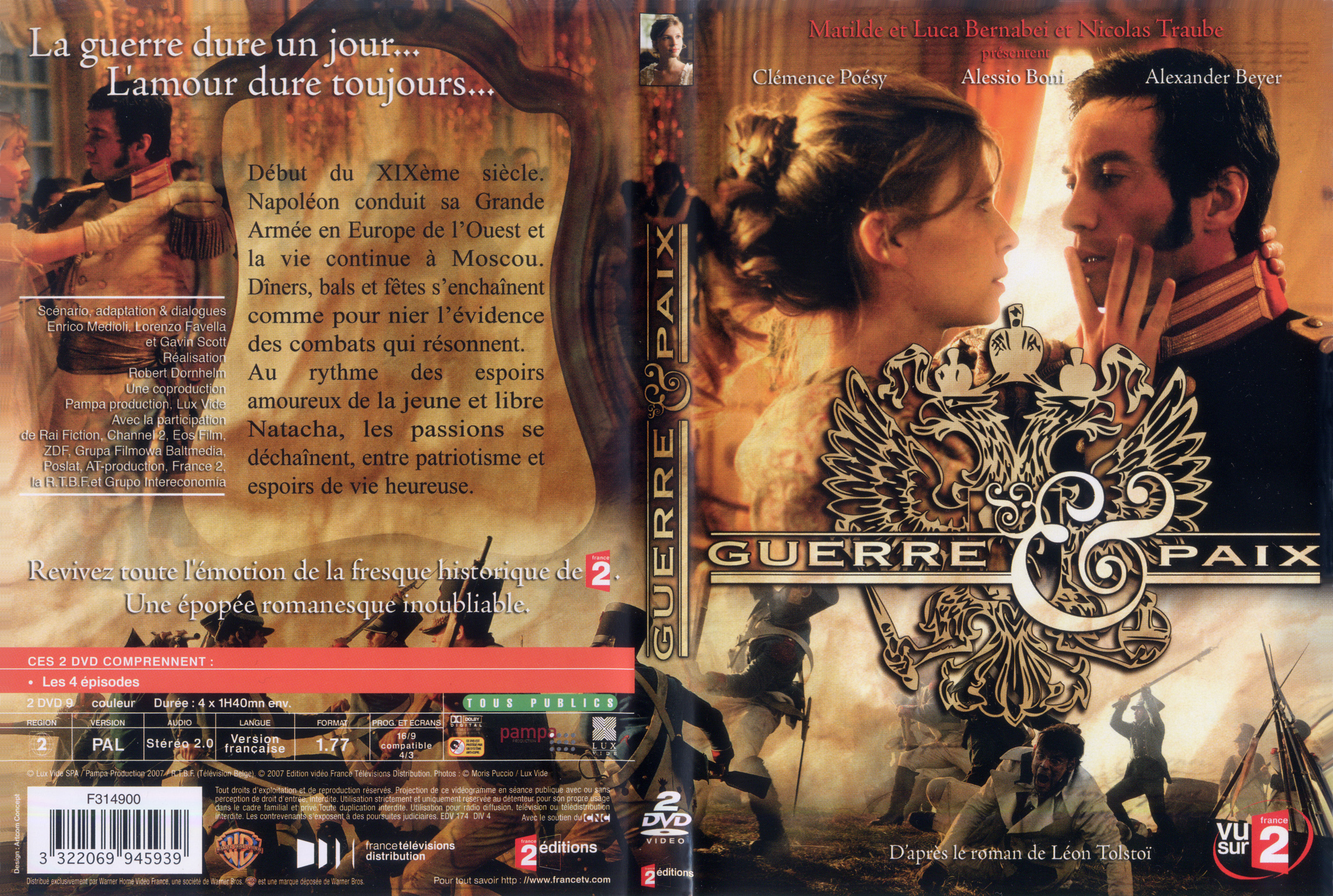 Jaquette DVD Guerre et paix (2007)