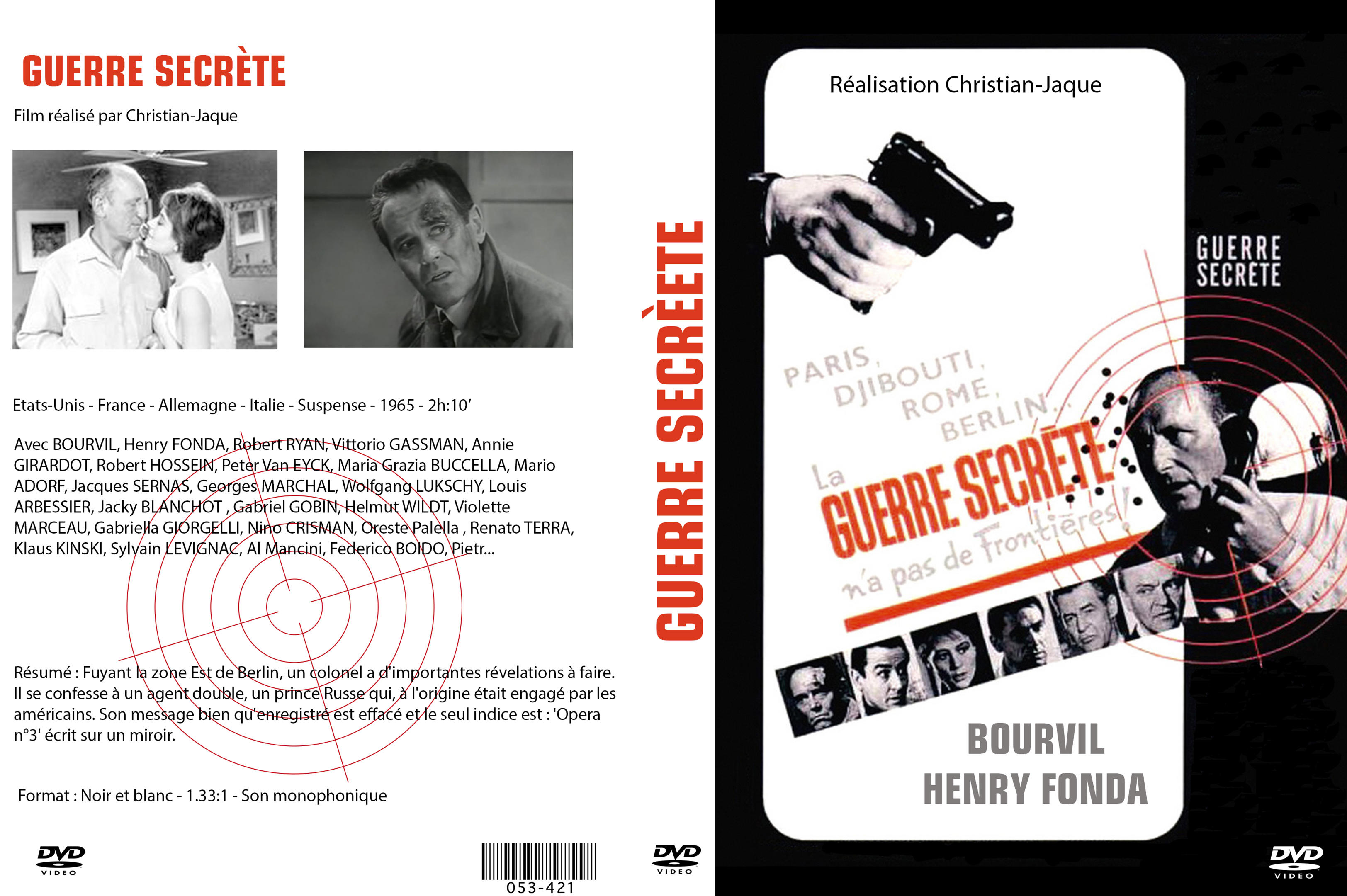 Jaquette DVD Guerre secrte custom