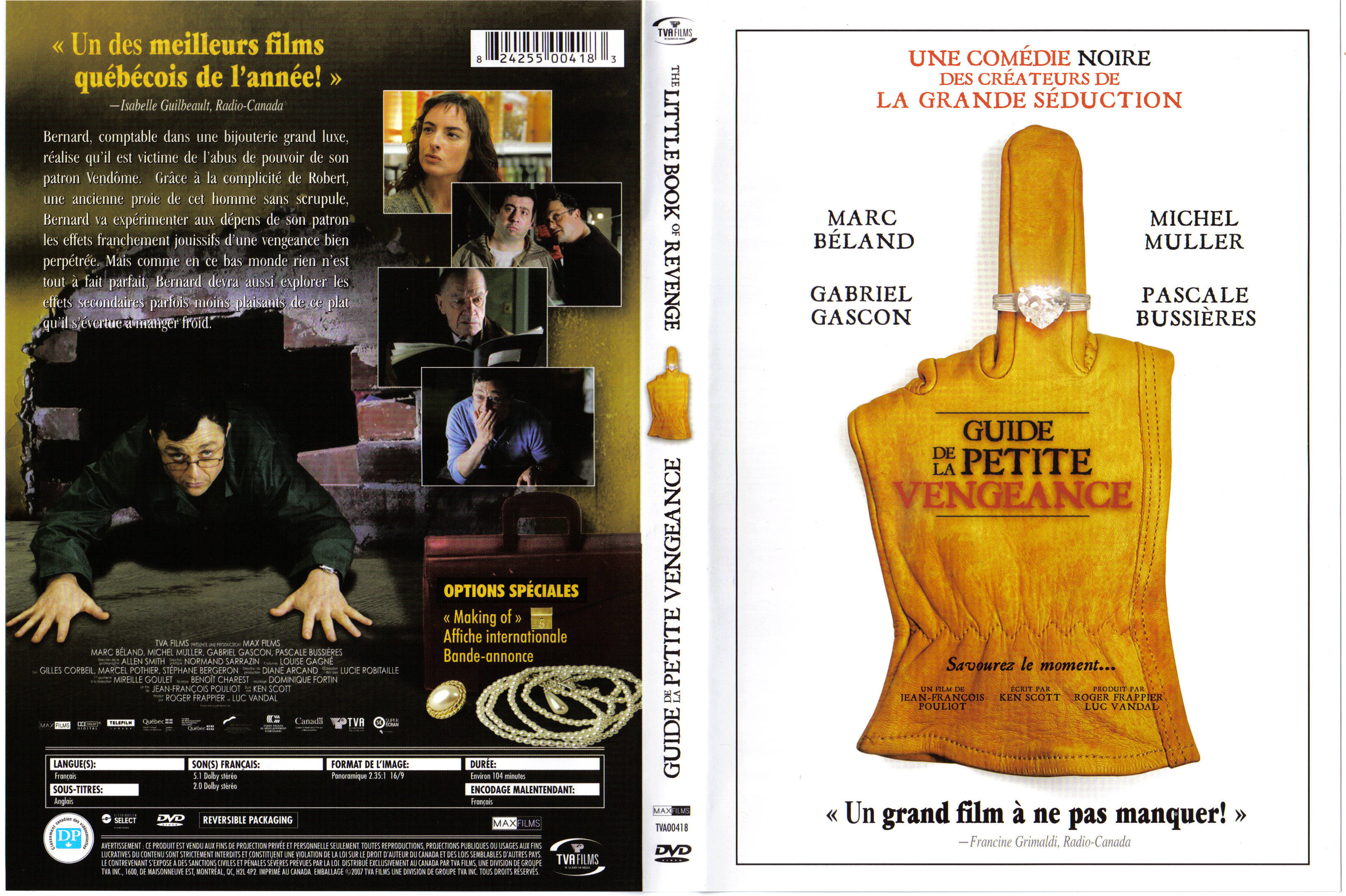 Jaquette DVD Guide de la petite vengeance