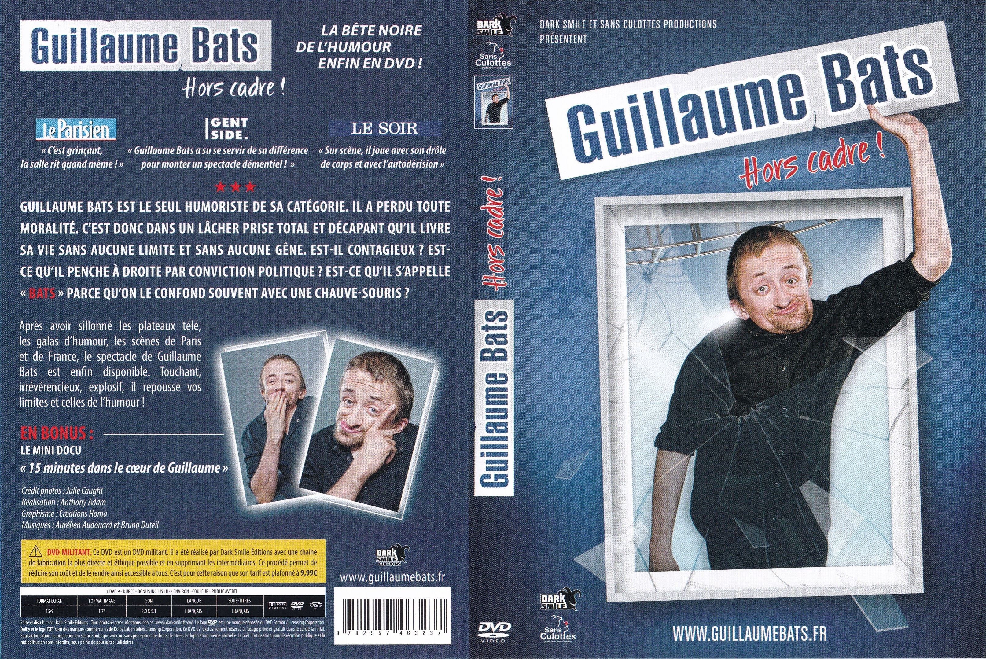 Jaquette DVD Guillaume Bats - Hors Cadre !