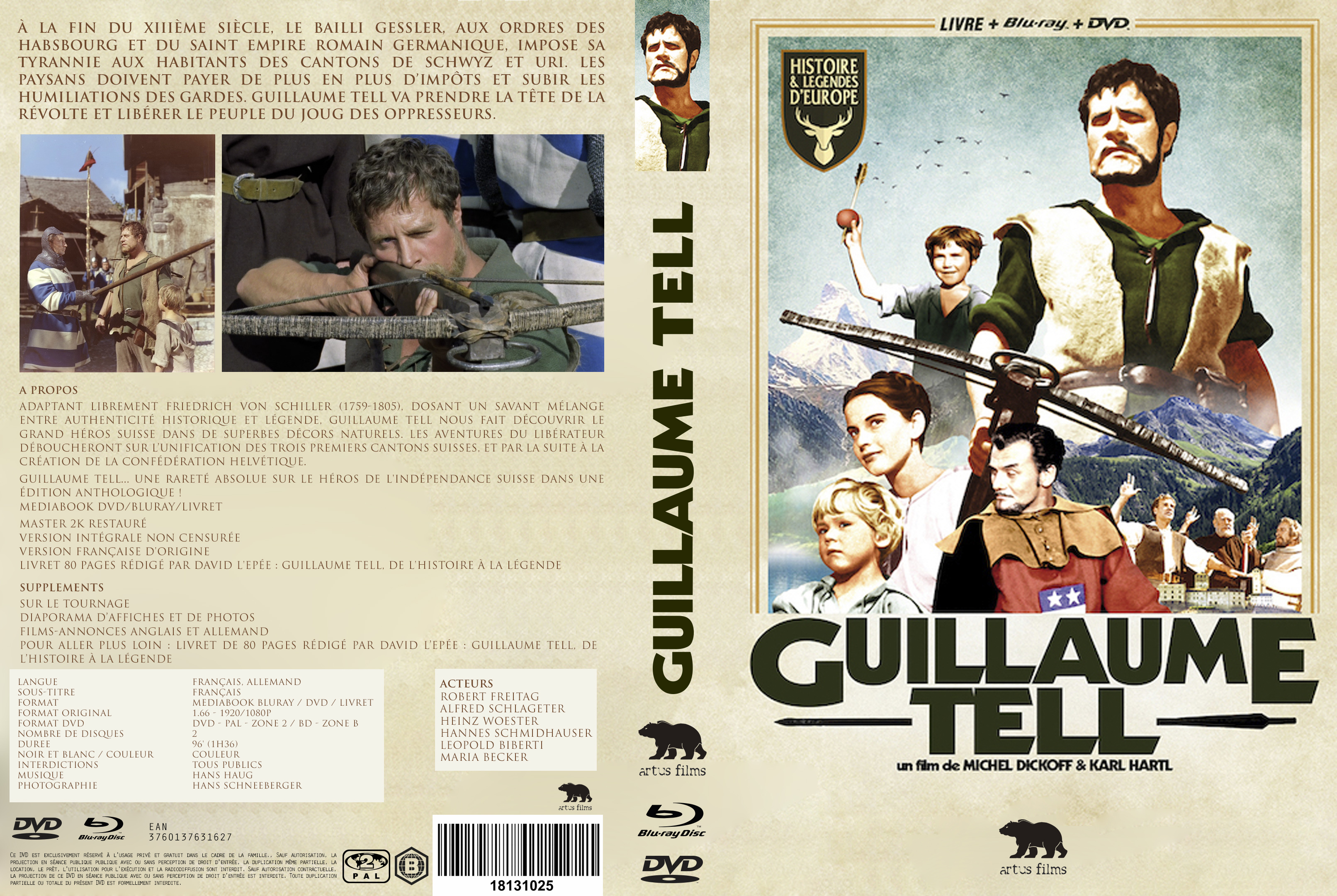 Jaquette DVD Guillaume Tell 1960 custom
