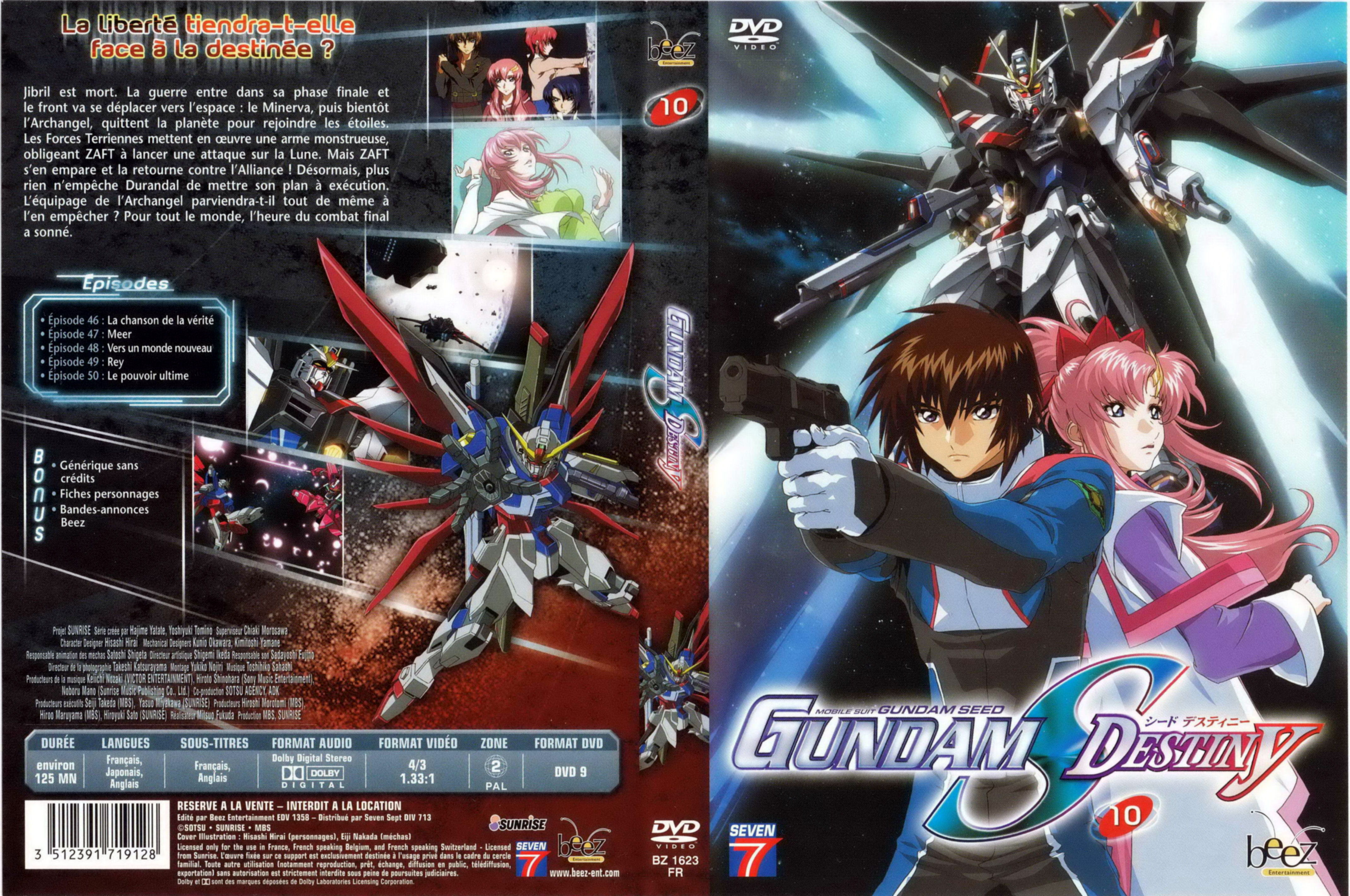 Jaquette DVD Gundam destiny vol 10